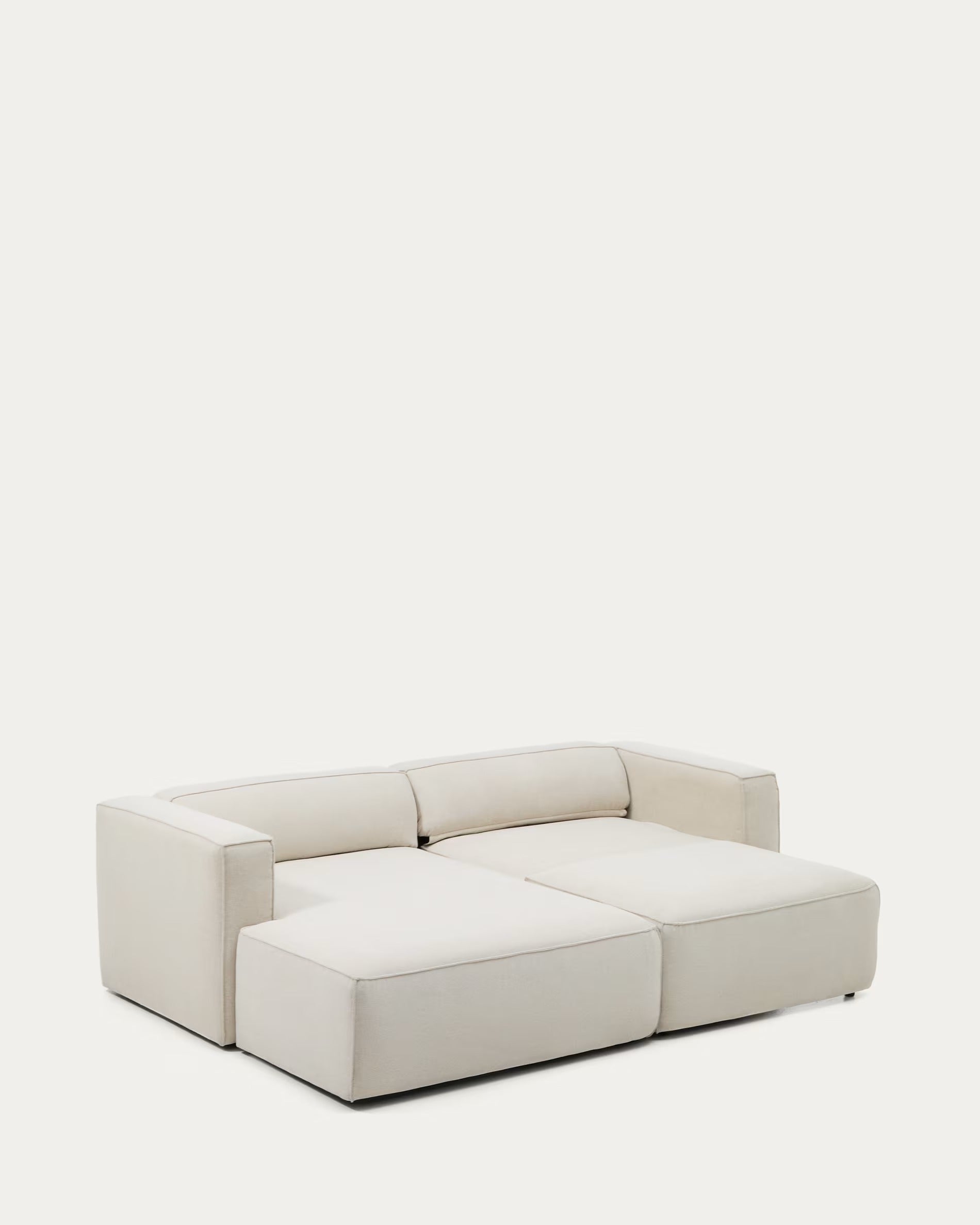 Linksseitiges 3-Sitzer-Sofa mit Schlaffunktion MARELA beige