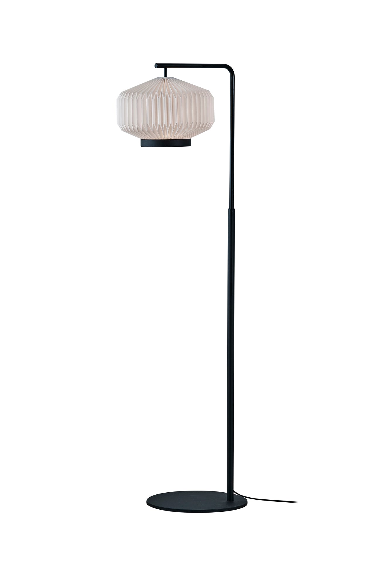 Lampa podłogowa MODEL 386 SHIBUI biały z czarną podstawą