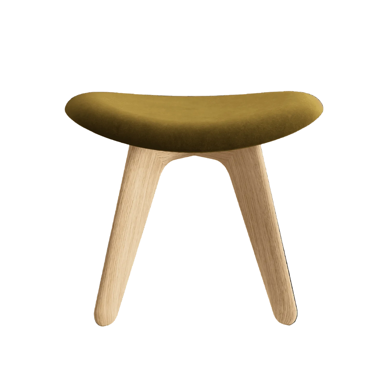 Fußstütze SLAB khaki mit Eichenbasis