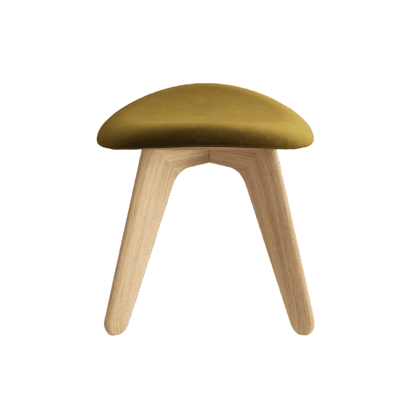 Fußstütze SLAB khaki mit Eichenbasis