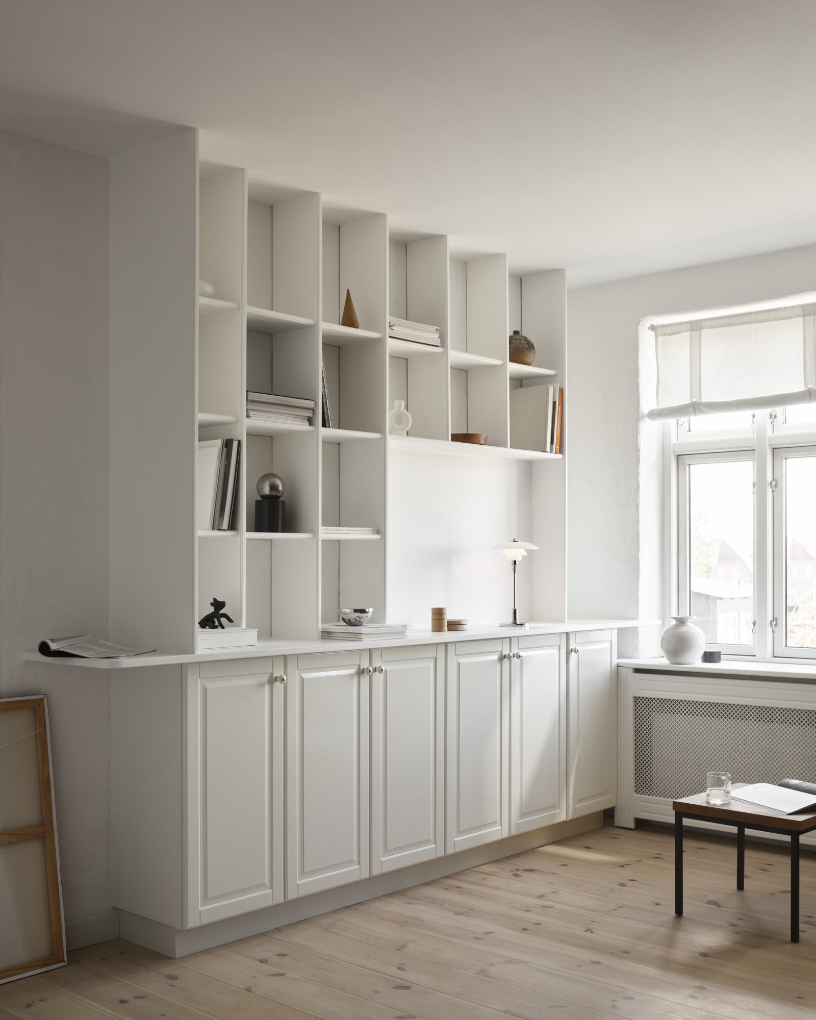 Portable lamp PH 2/1 white with chrome base