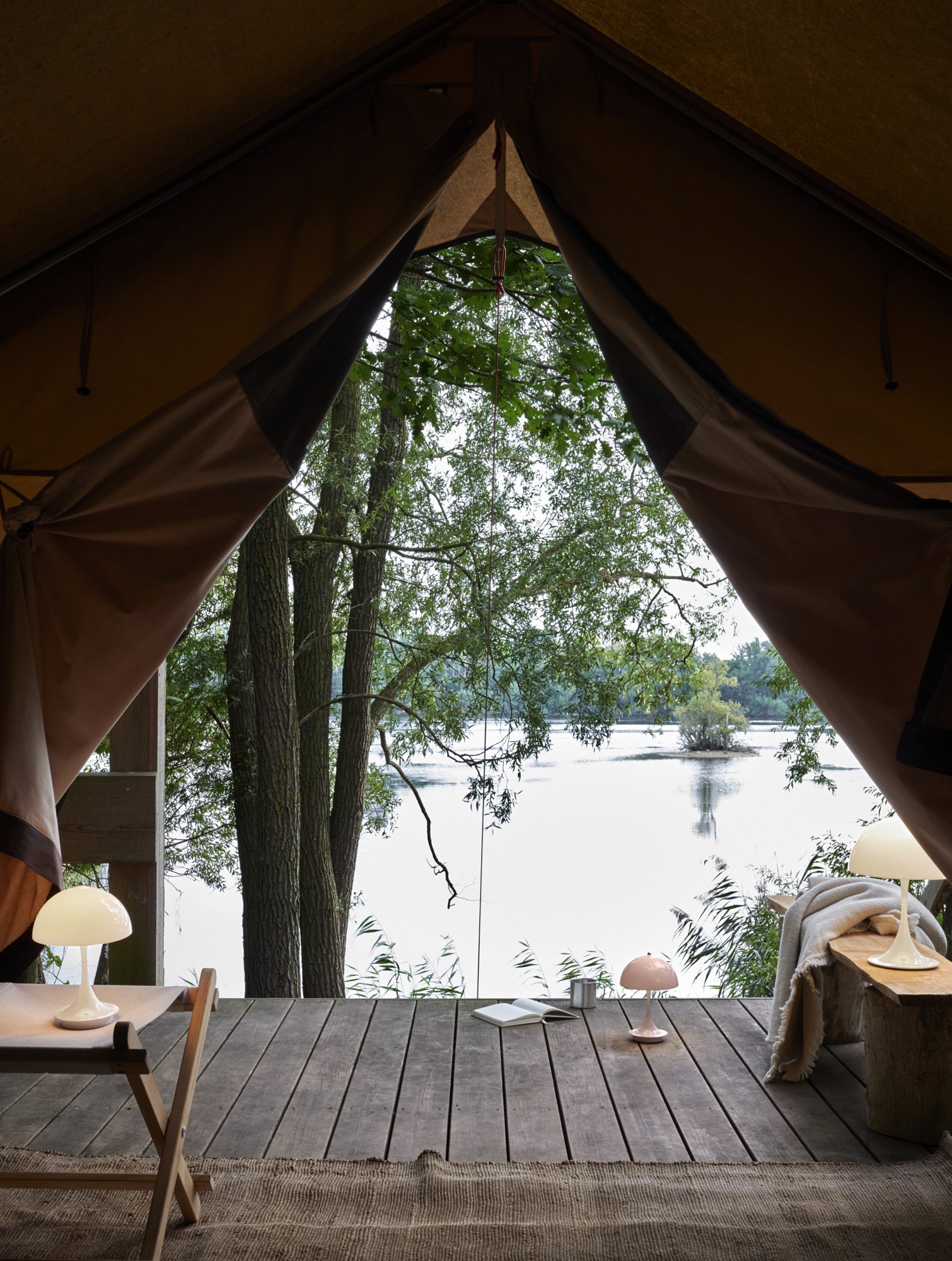 Tragbare Lampe PANTHELLA 250 blassrosa