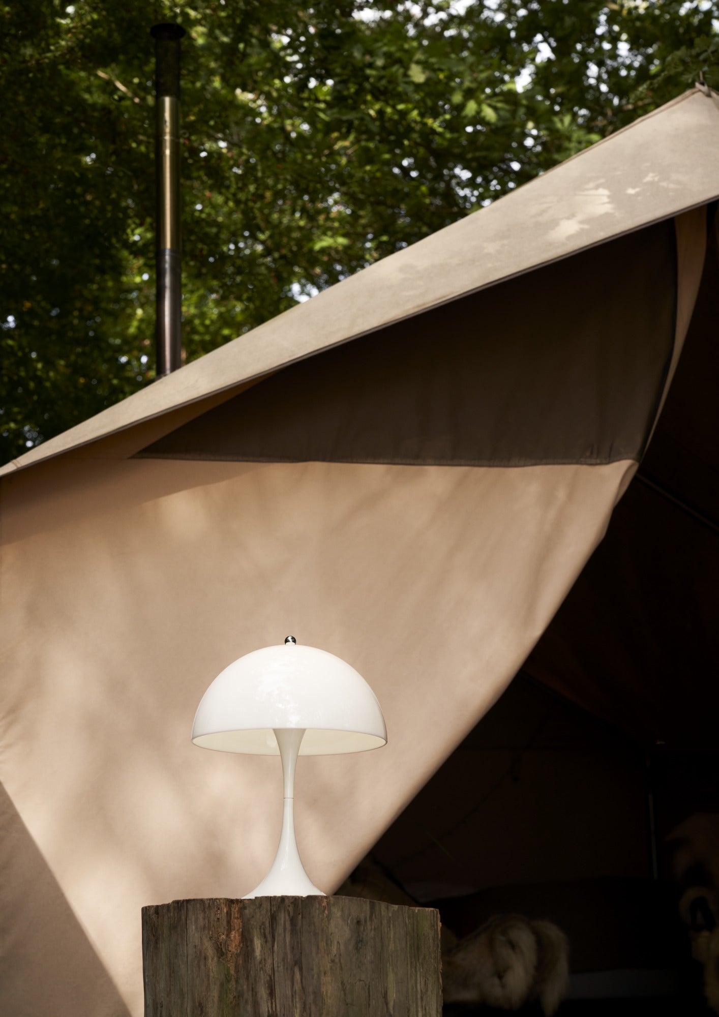 Tragbare Lampe PANTHELLA 250 weiß