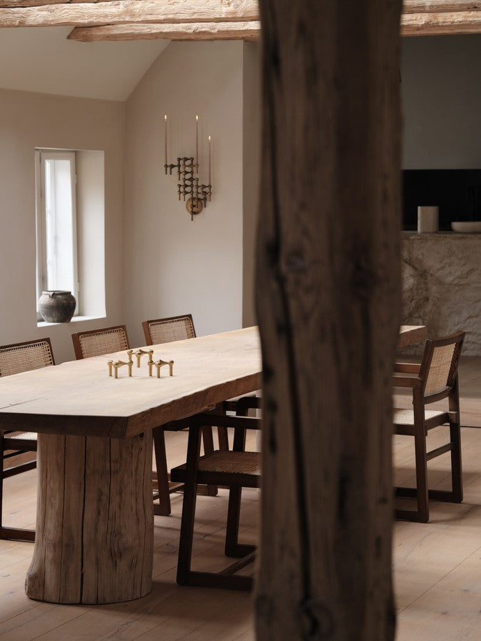 Wandkerze STOFF NAGEL brüniertes Messing