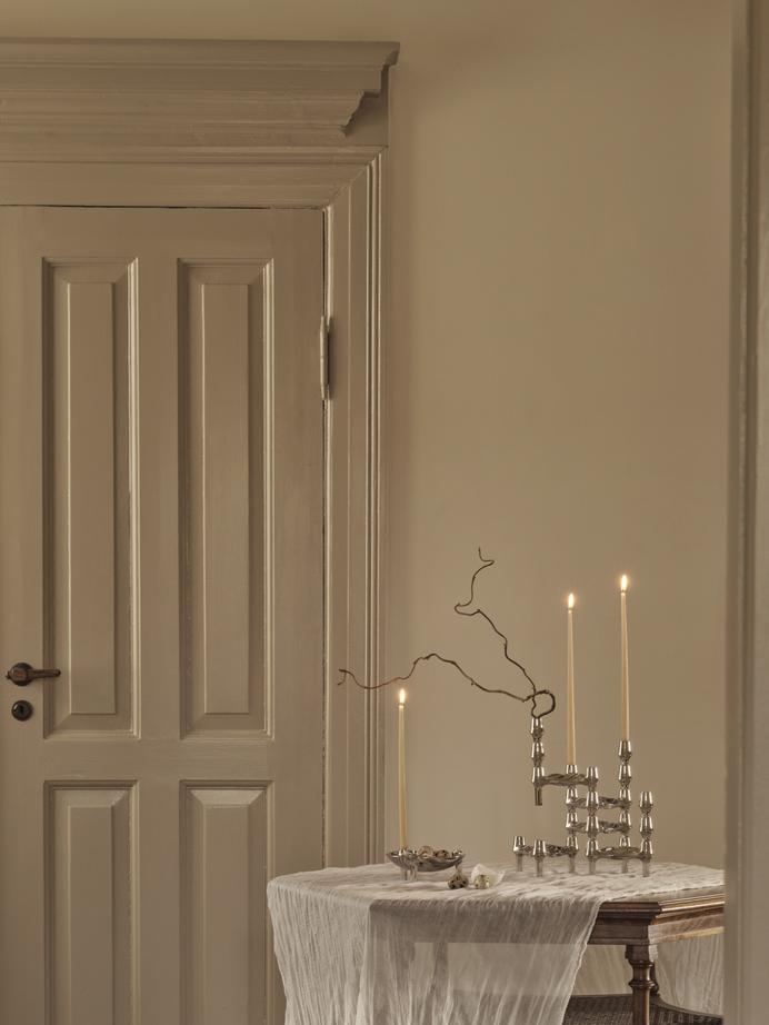 Świecznik BMF szczotkowany chrom