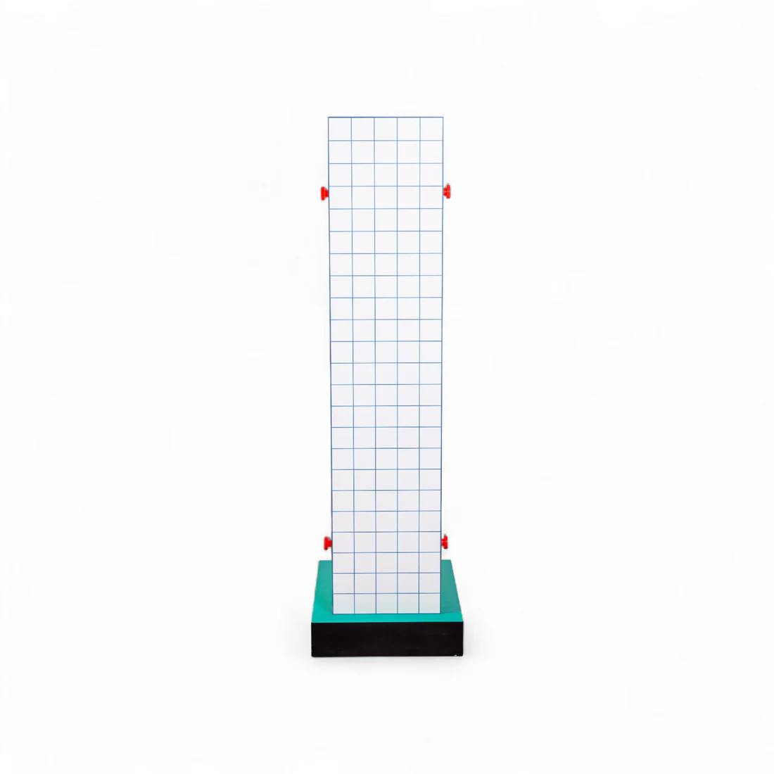 SUPERSHELF BLUE GRID bathroom cabinet white with pink and yellow