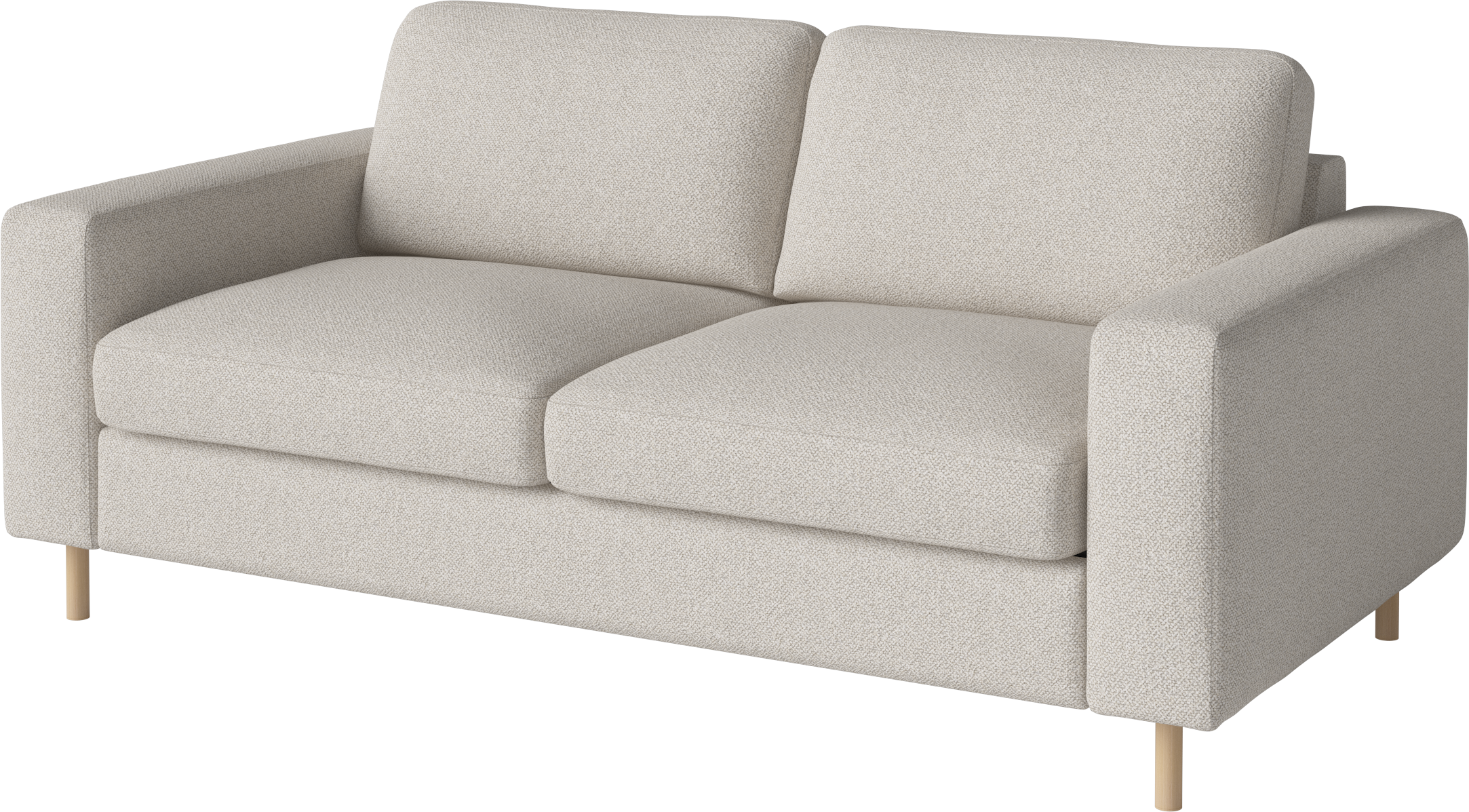 Sofa 2-osobowa SCANDINAVIA podstawa z bielonego drewna dębowego