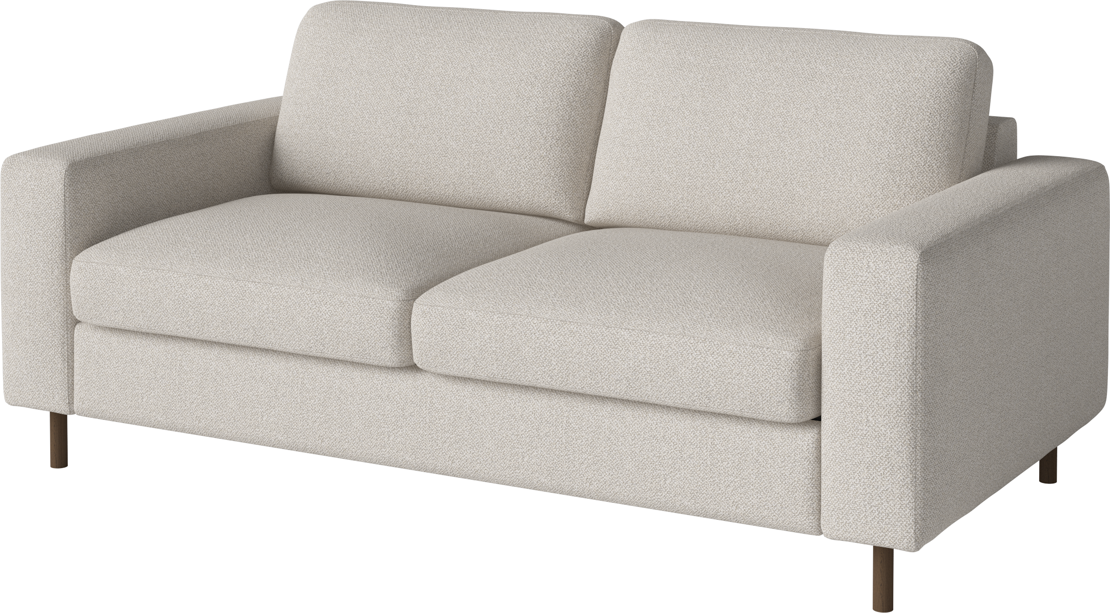 Sofa 2-osobowa SCANDINAVIA podstawa z ciemnego drewna dębowego