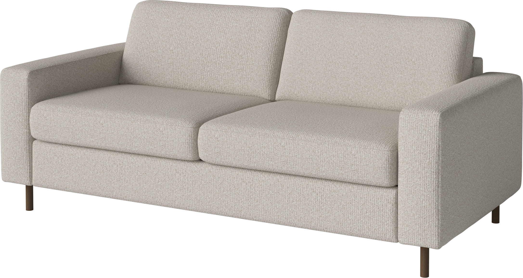 Sofa rozkładana 2,5-osobowa SCANDINAVIA podstawa z ciemnego drewna dębowego