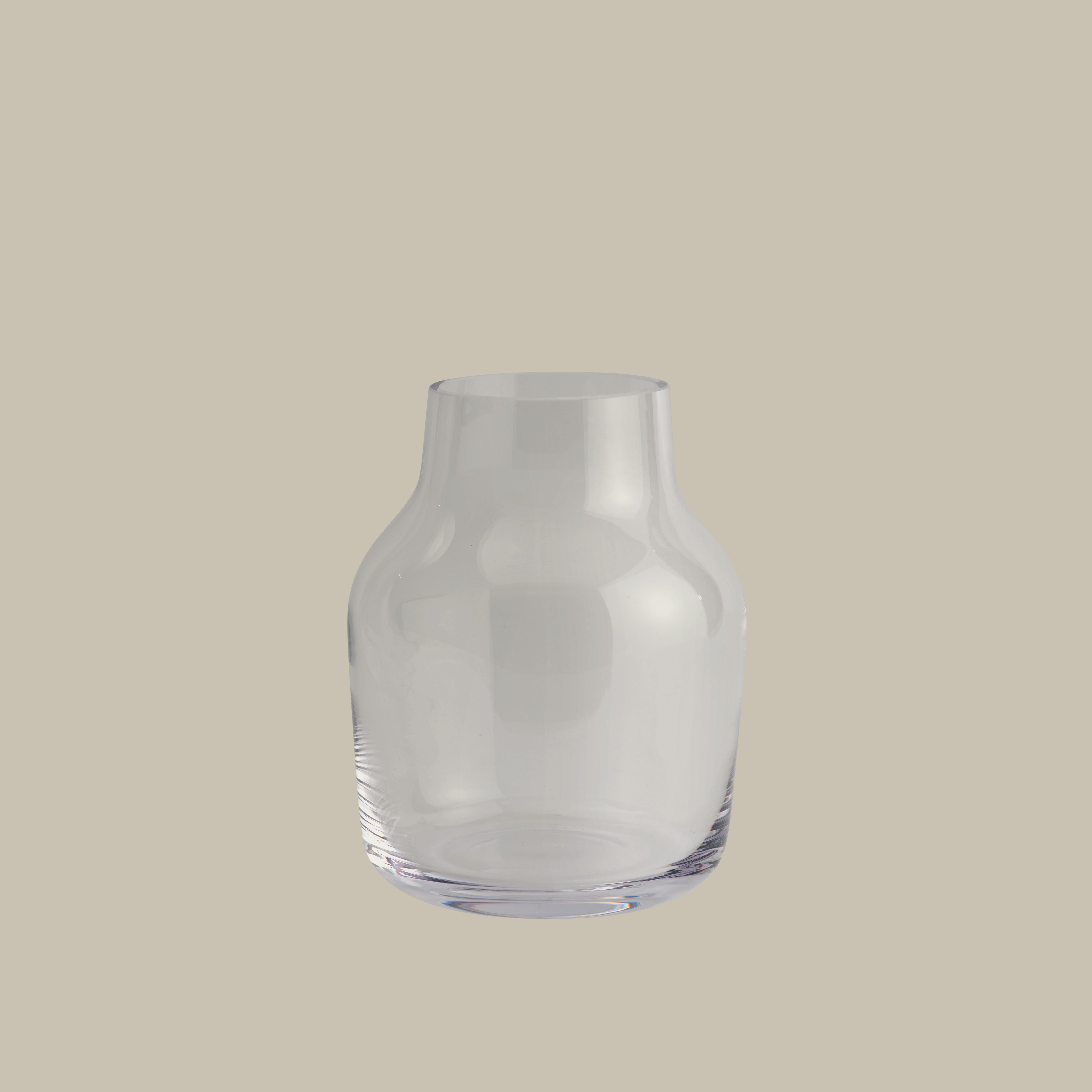 Transparenter Glasvase SILENT