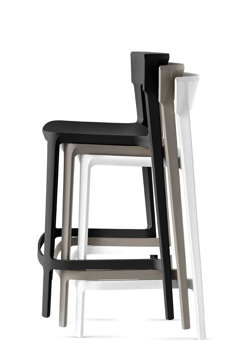 SKIN White Bar Stool