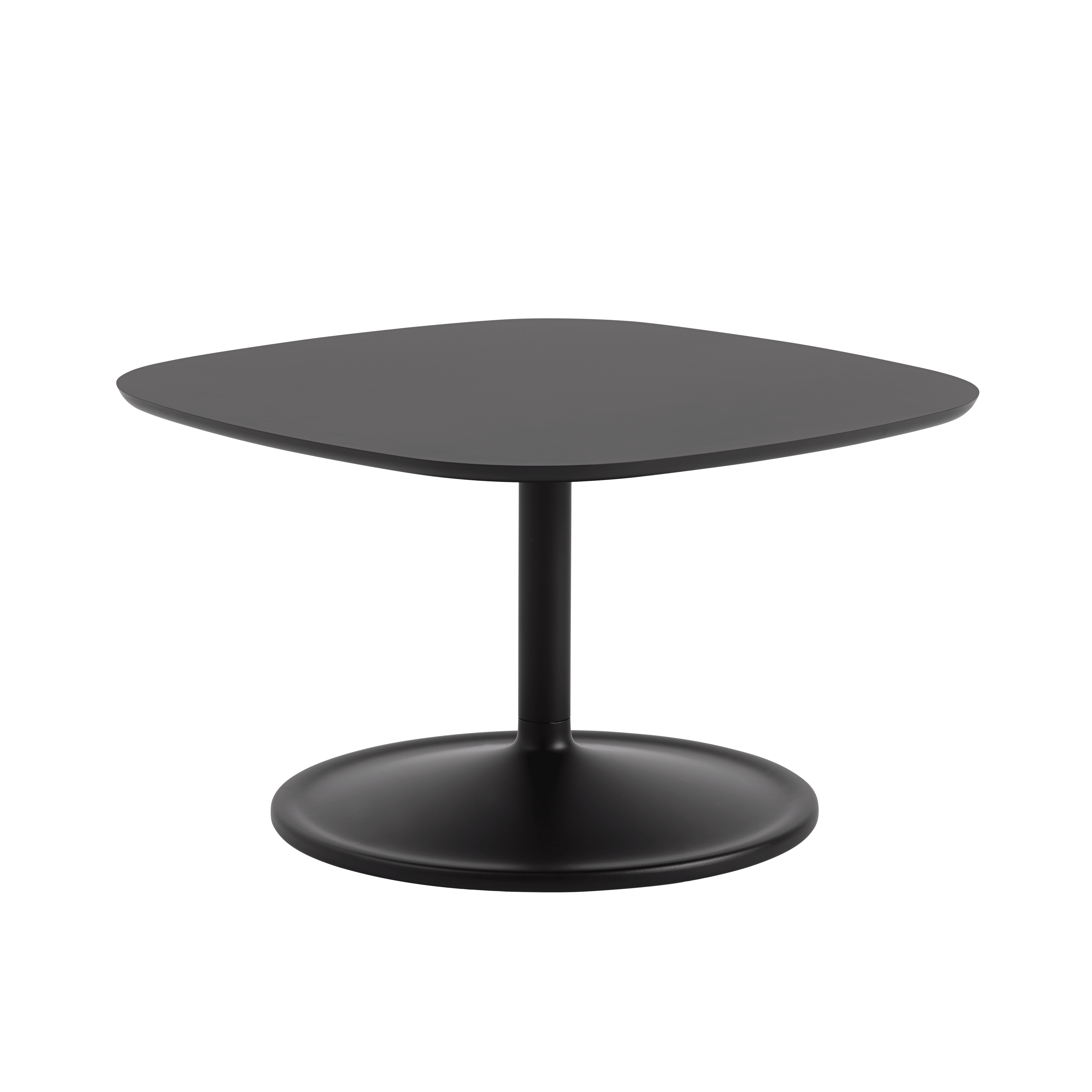 Quadratischer Couchtisch SOFT schwarz