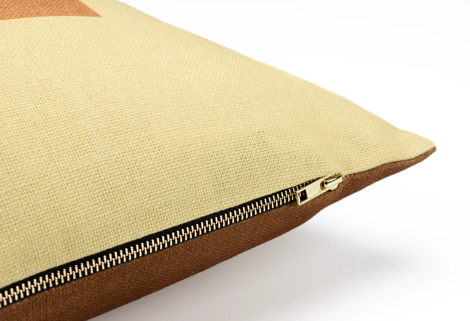 SQUARE Pillow Yellow with Brown