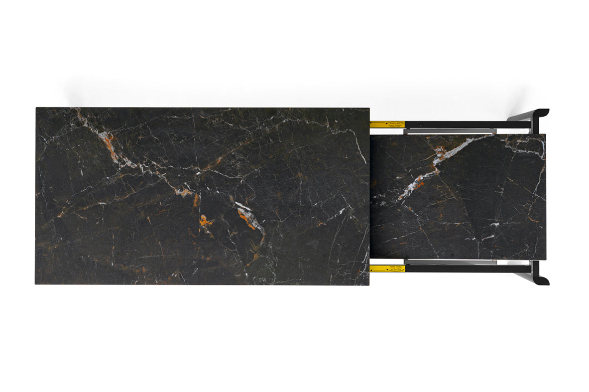 Expandable Table STREAM black top with black base