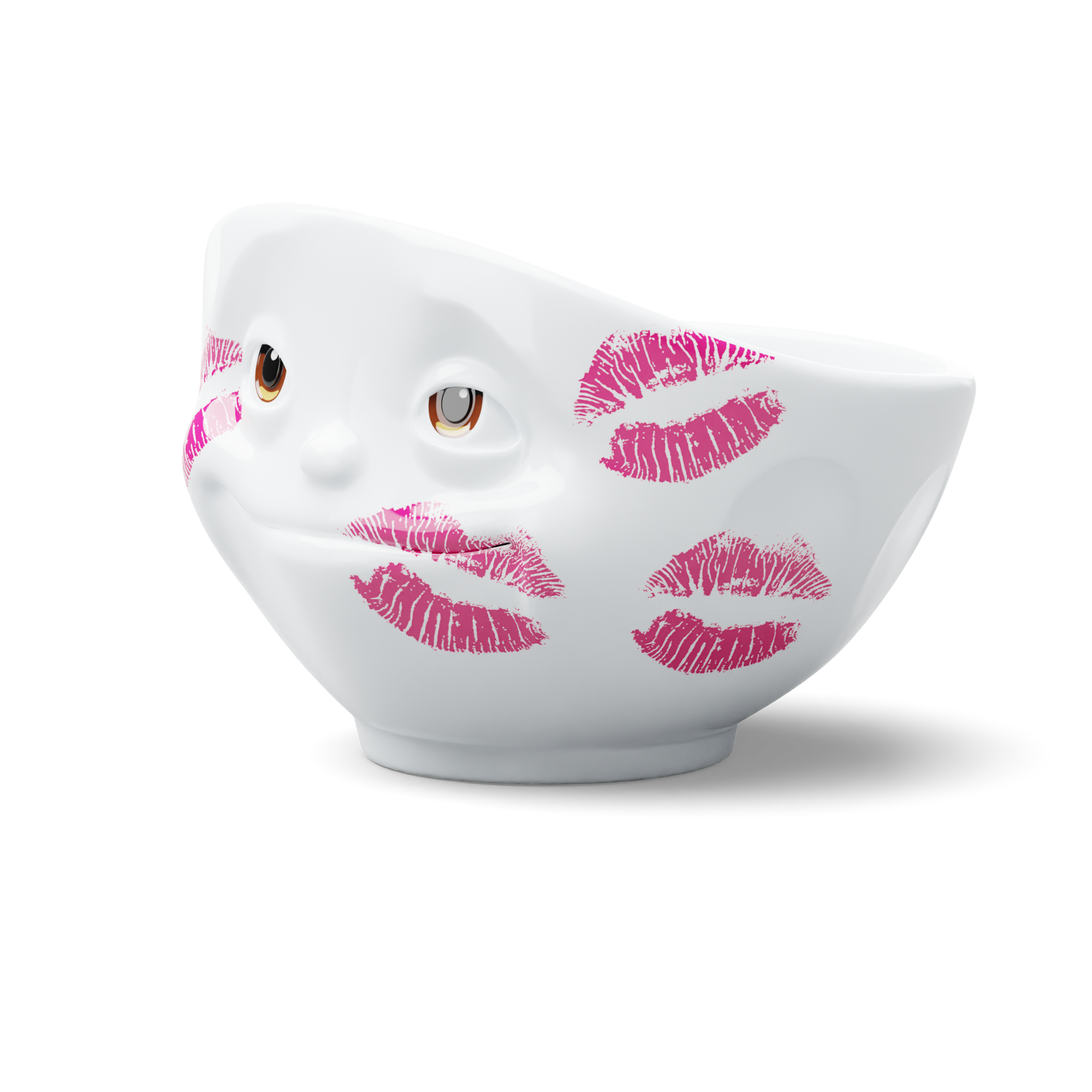 KISSED Bowl with Lipstick Motif