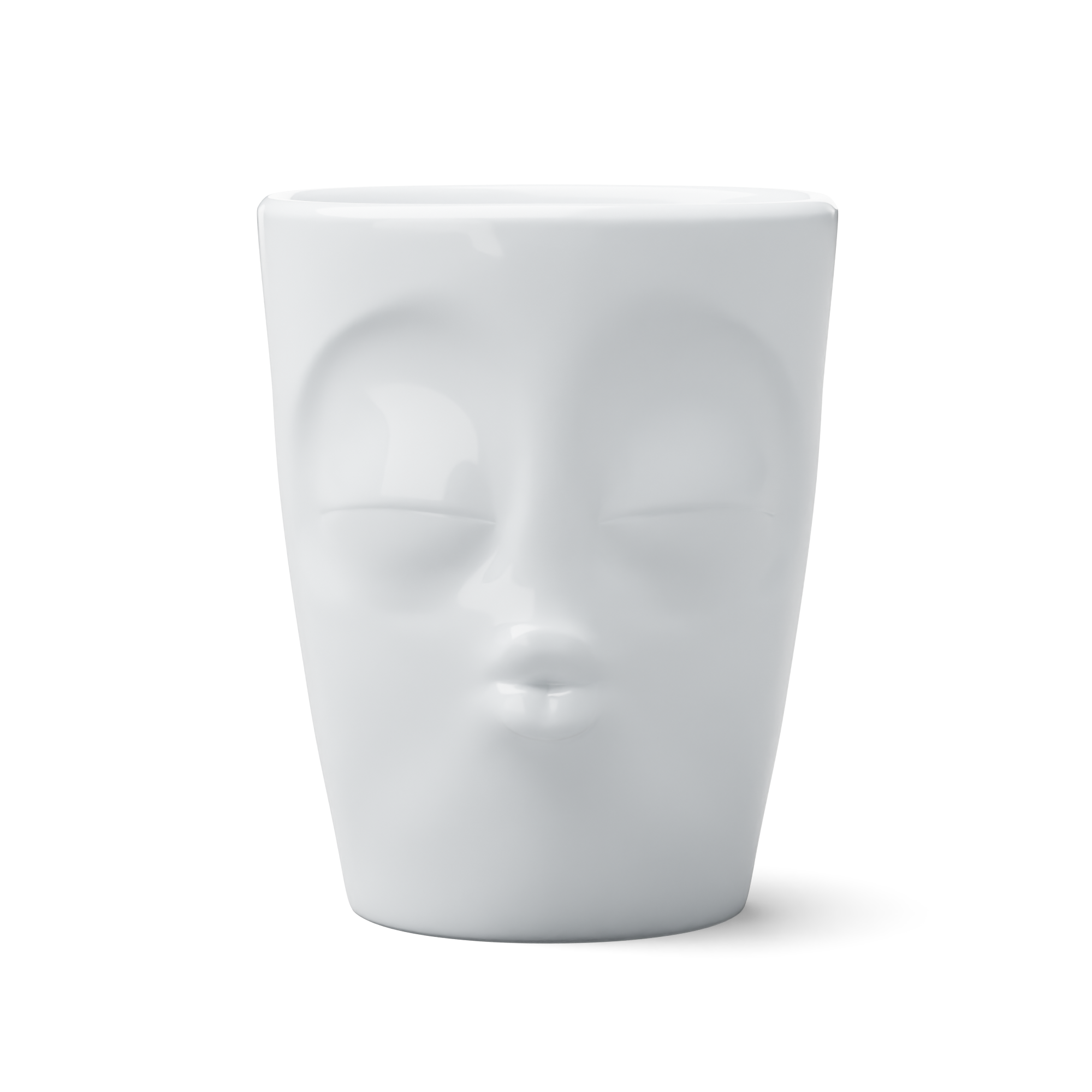 Kaffeebecher KISSING weiß