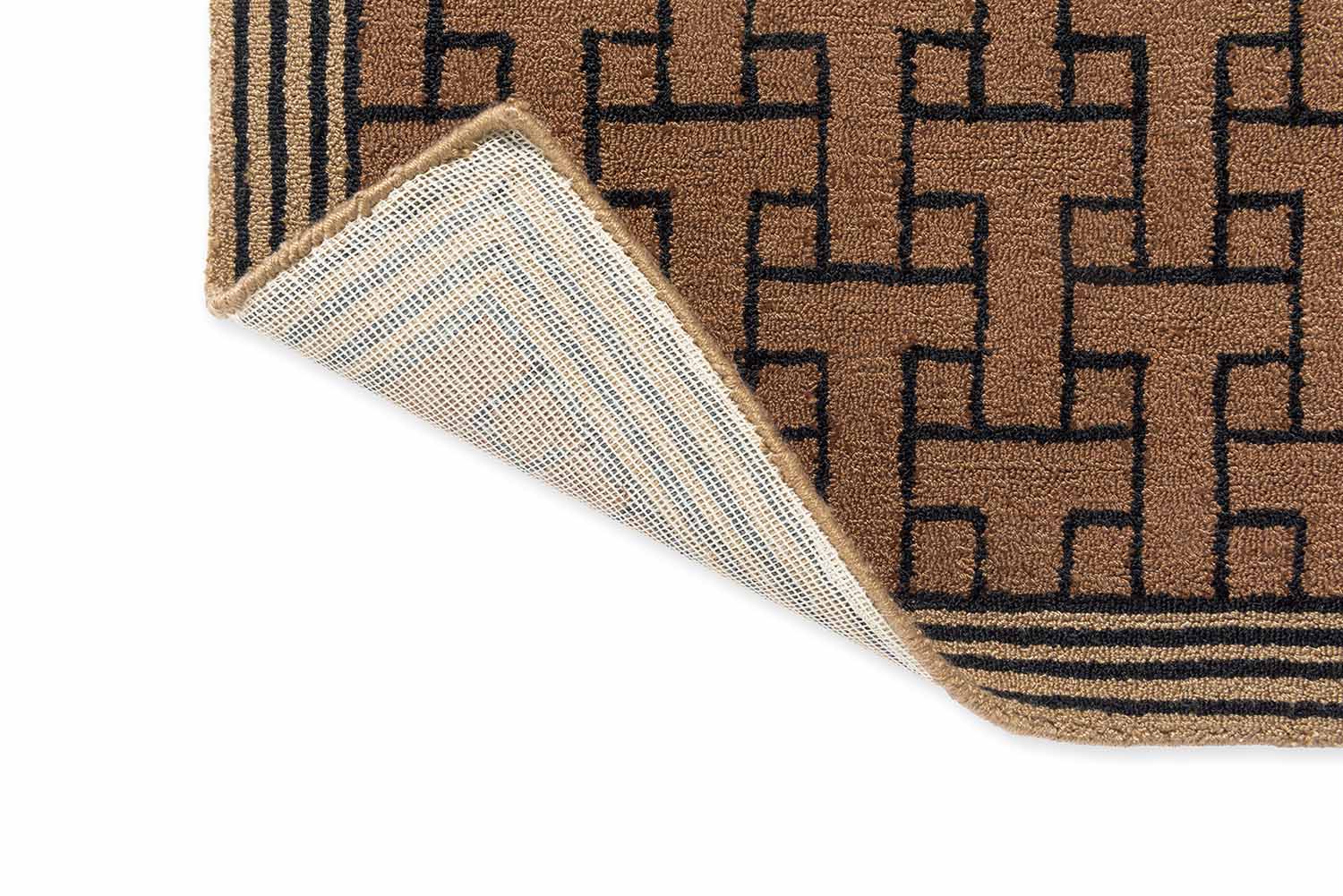 T-MONOGRAM brauner Outdoor-Teppich