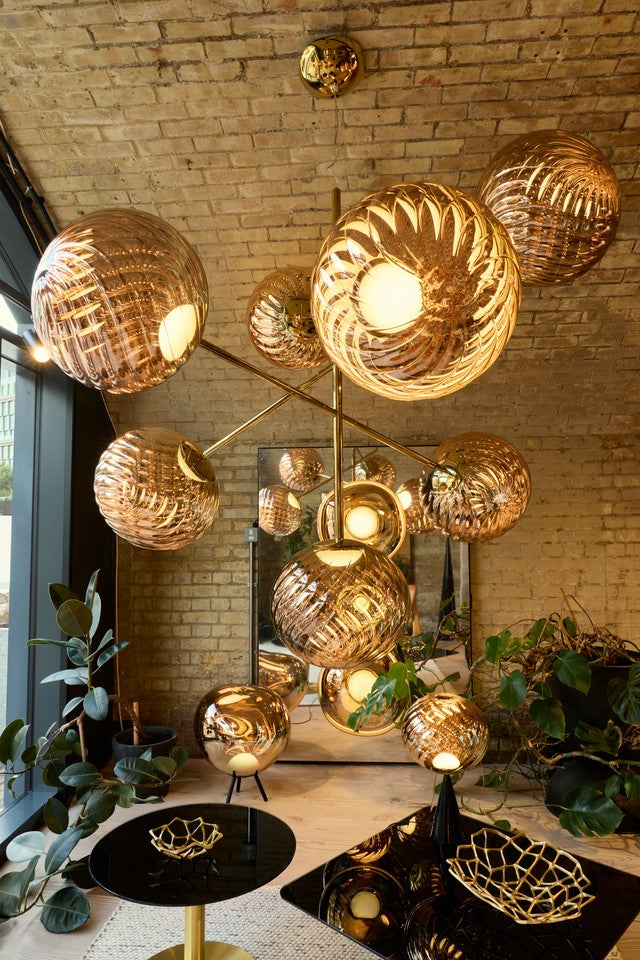 WHIRL LARGE pendant lamp gold
