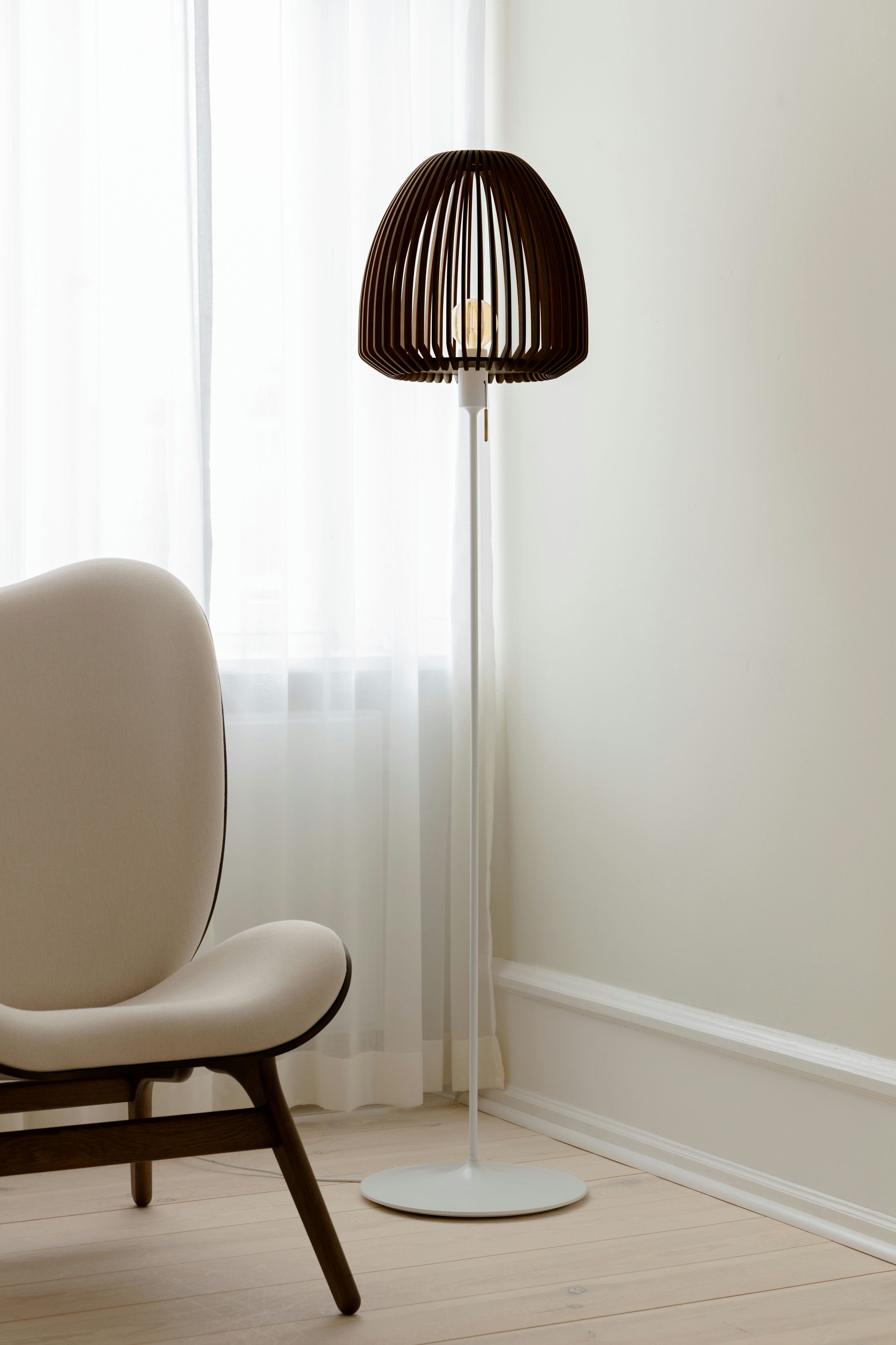 Abażur CLAVA WOOD ciemny dąb – Umage