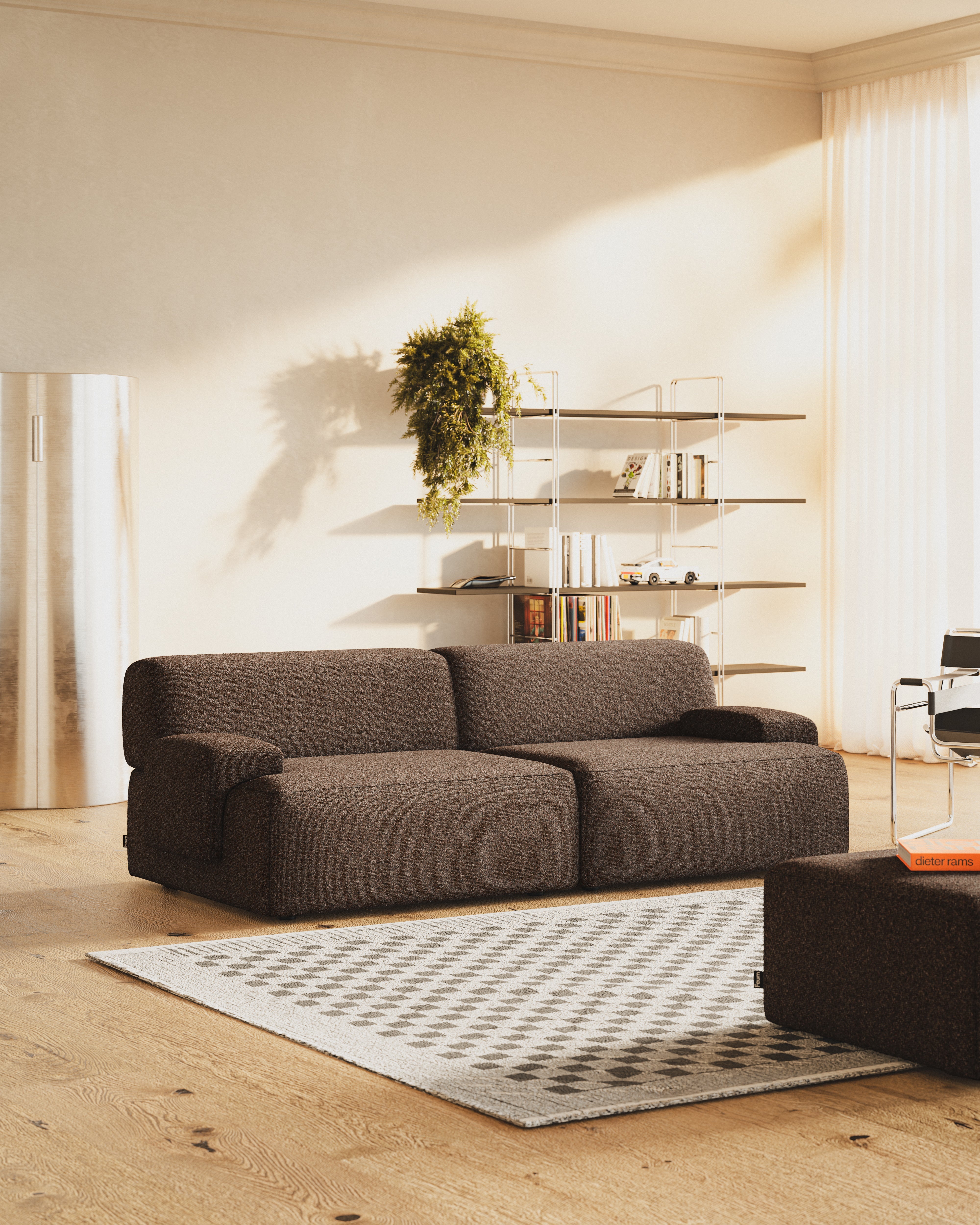 Sofa modułowa 2-osobowa UMI brązowy