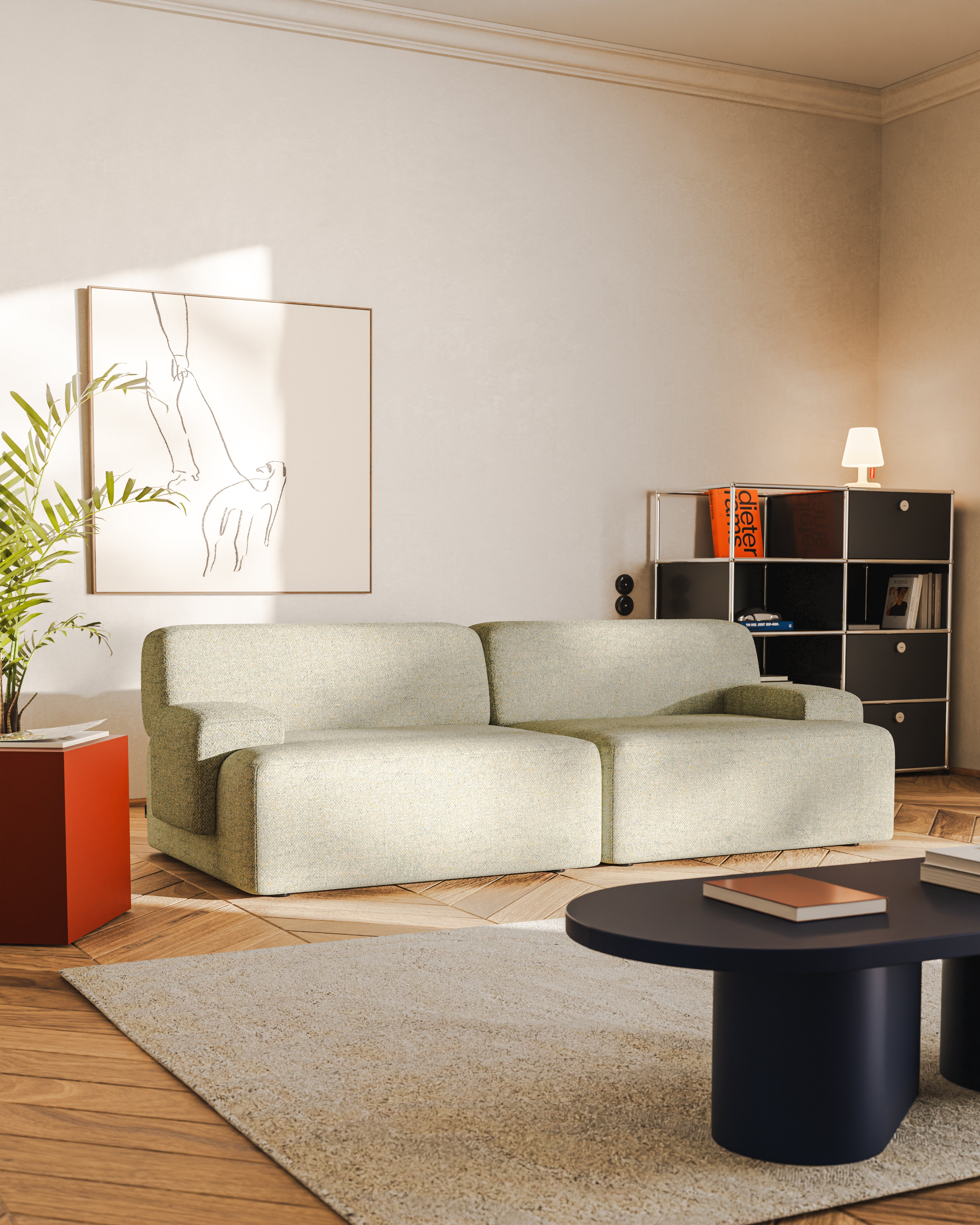 Modulares Sofa Umi für 2 Personen