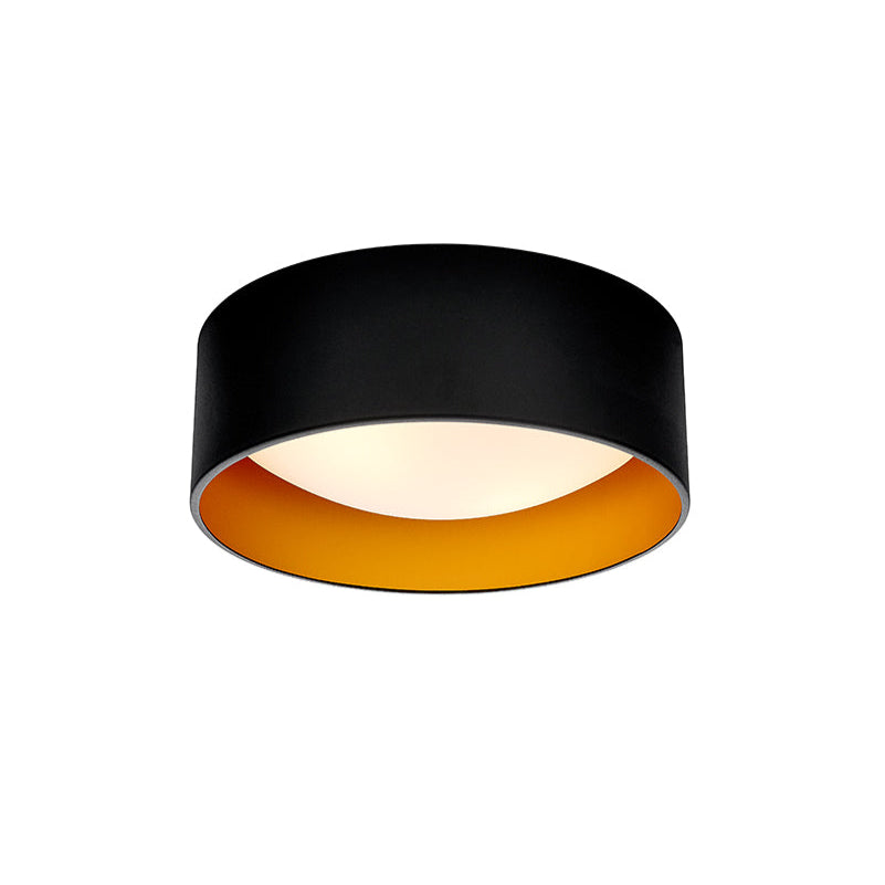VERO ceiling light black with a gold center