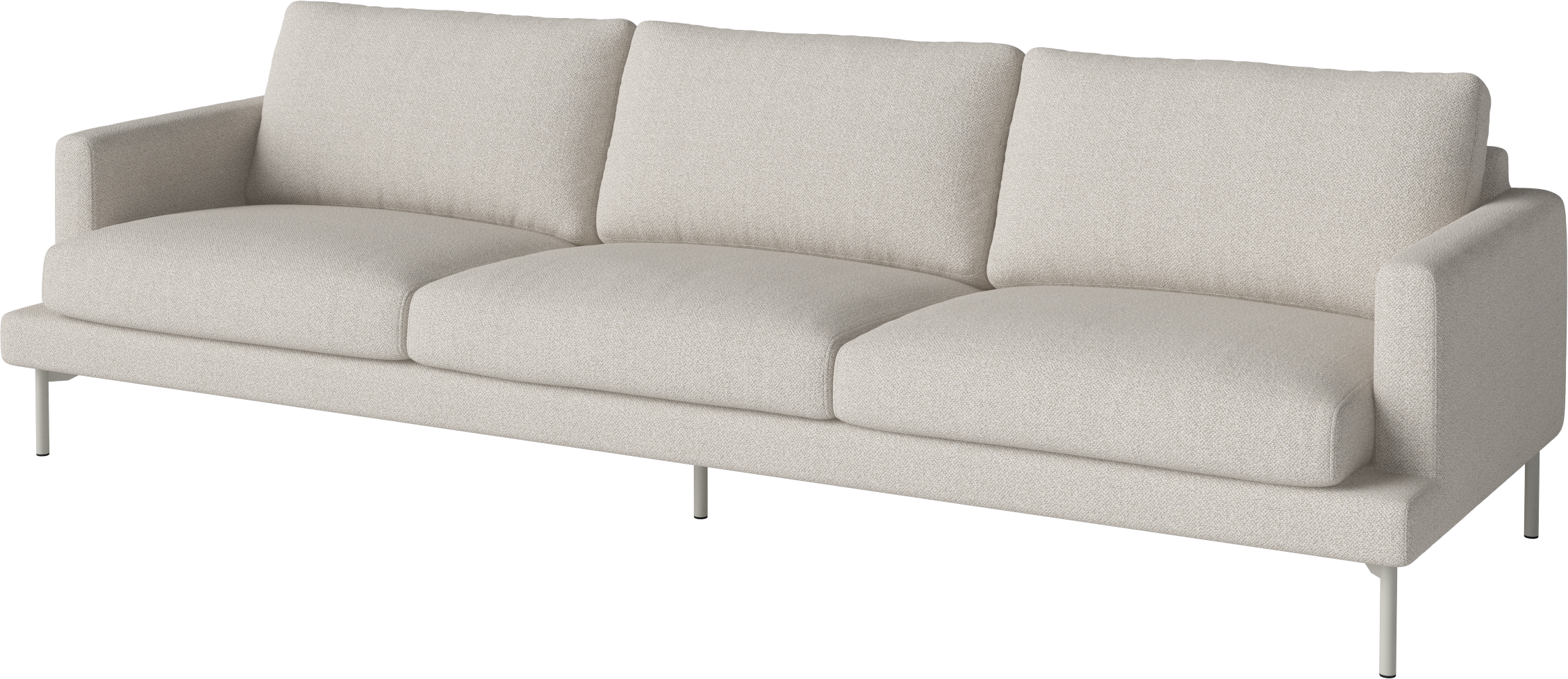 Sofa 4-osobowa VENEDA SLIM szara stalowa podstawa