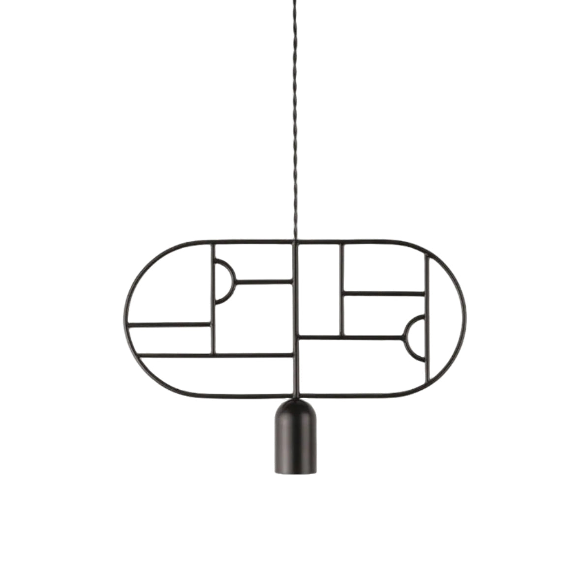 Pendelleuchte WOODEN DOTS WD03 grafitfarben