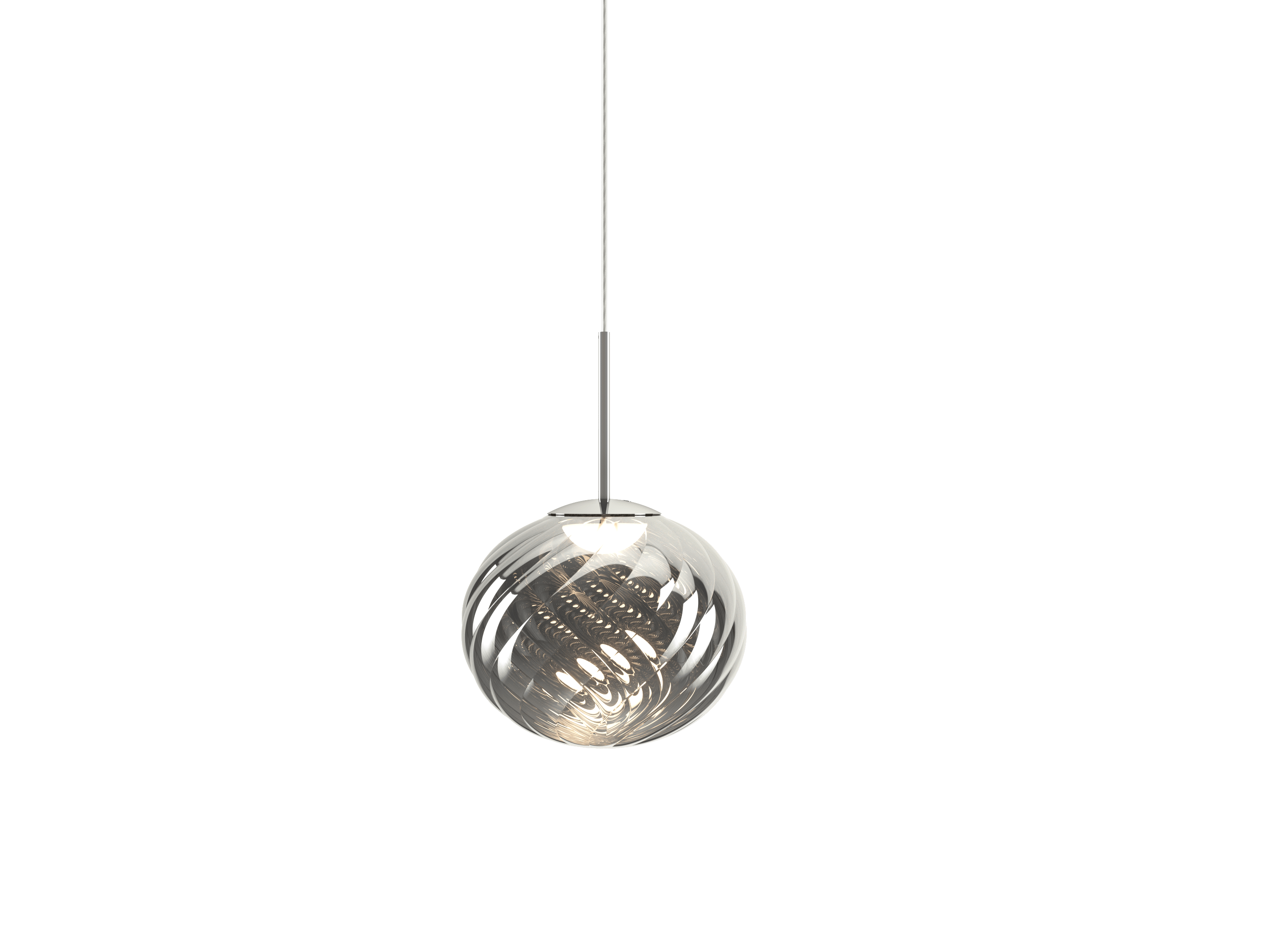 Silver WHIRL pendant lamp