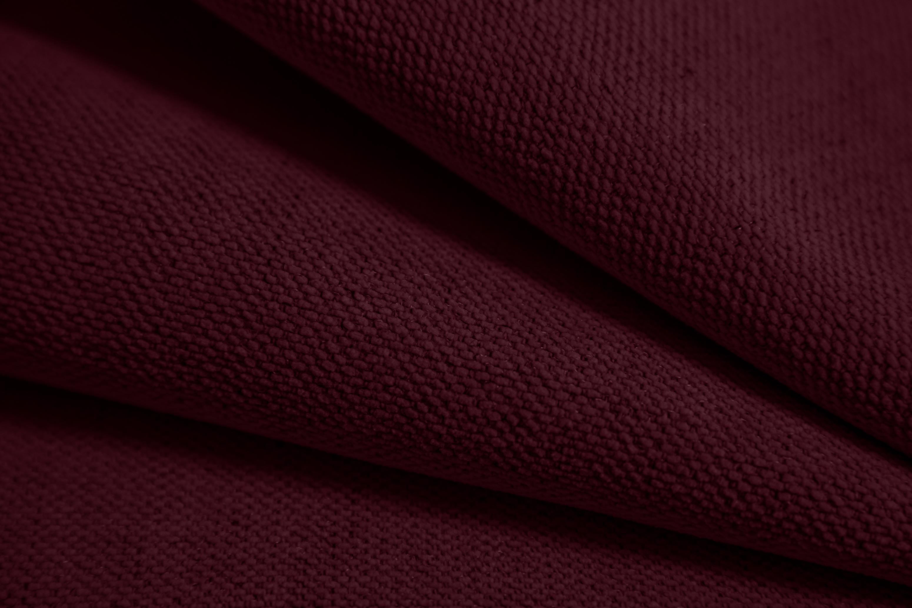 3-seater ASTRO sofa in burgundy chenille