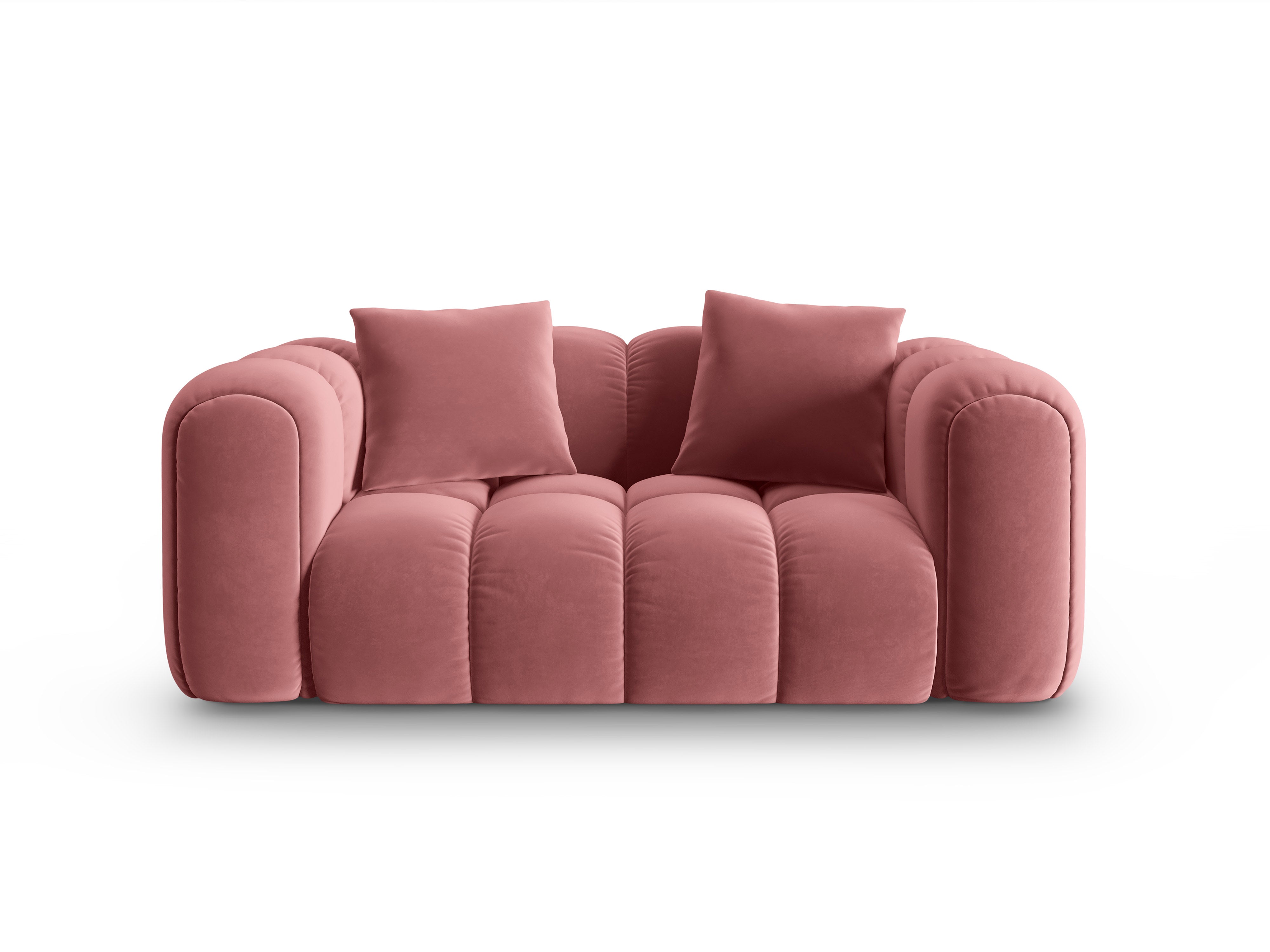 Sofa aksamitna 2-osobowa ASTRO różowy