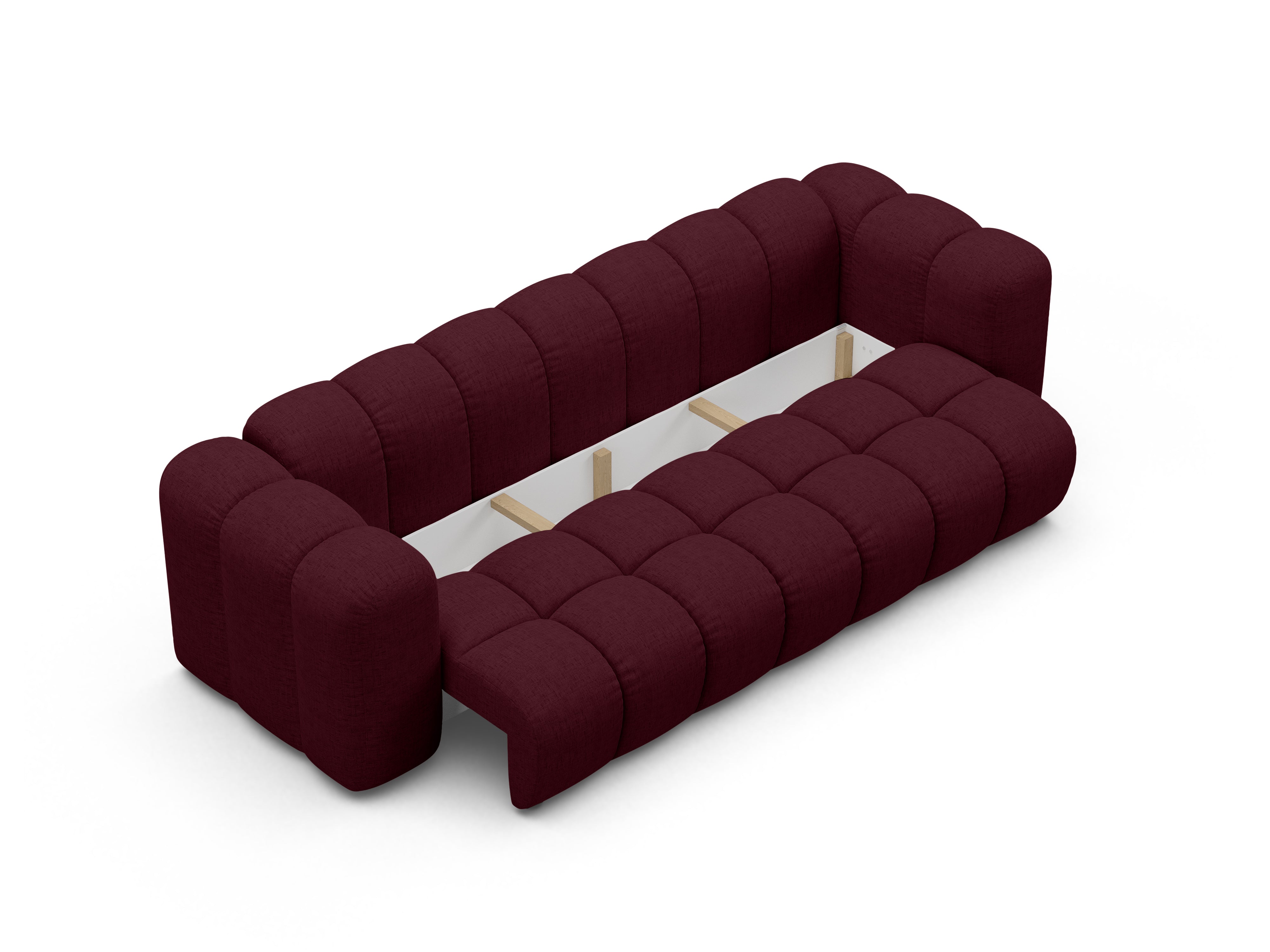 ASTRO Burgundy Chenille Sofa with Sleeping Function