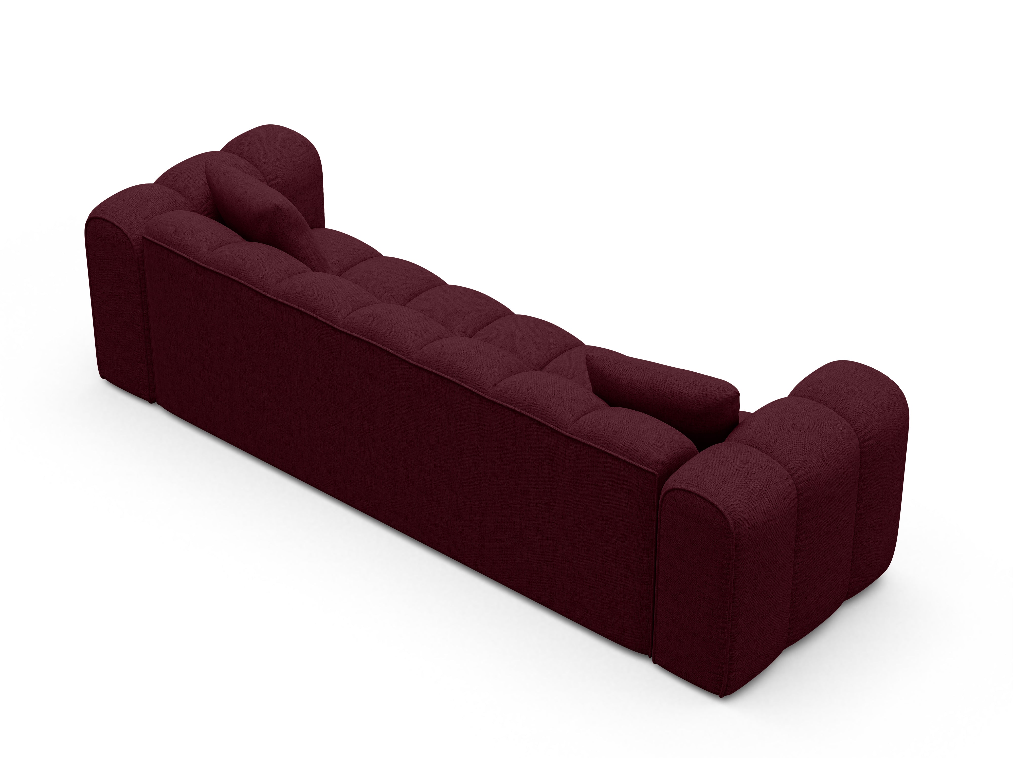 ASTRO Burgundy Chenille Sofa with Sleeping Function
