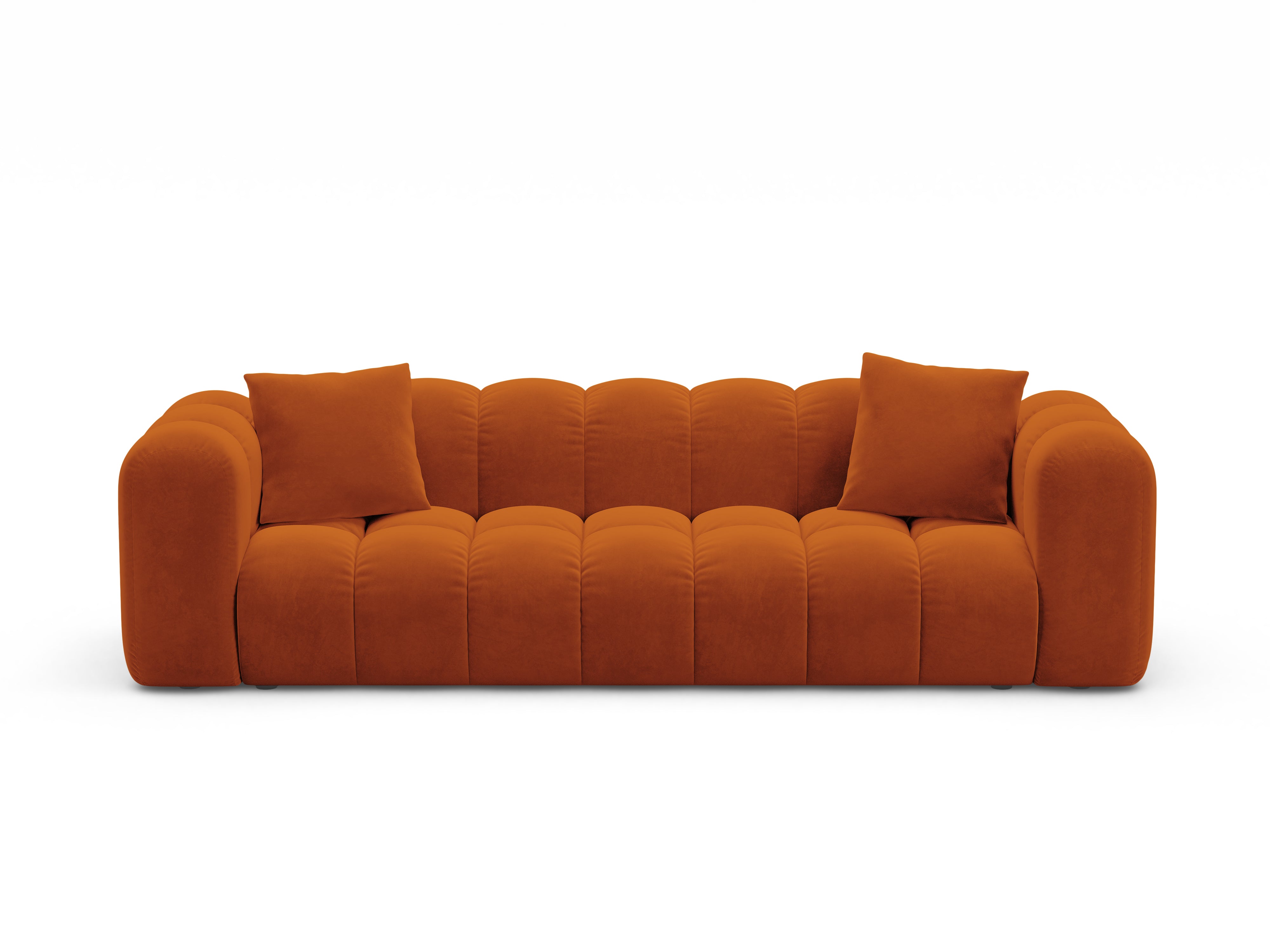 Sofa aksamitna z funkcją spania ASTRO rudy