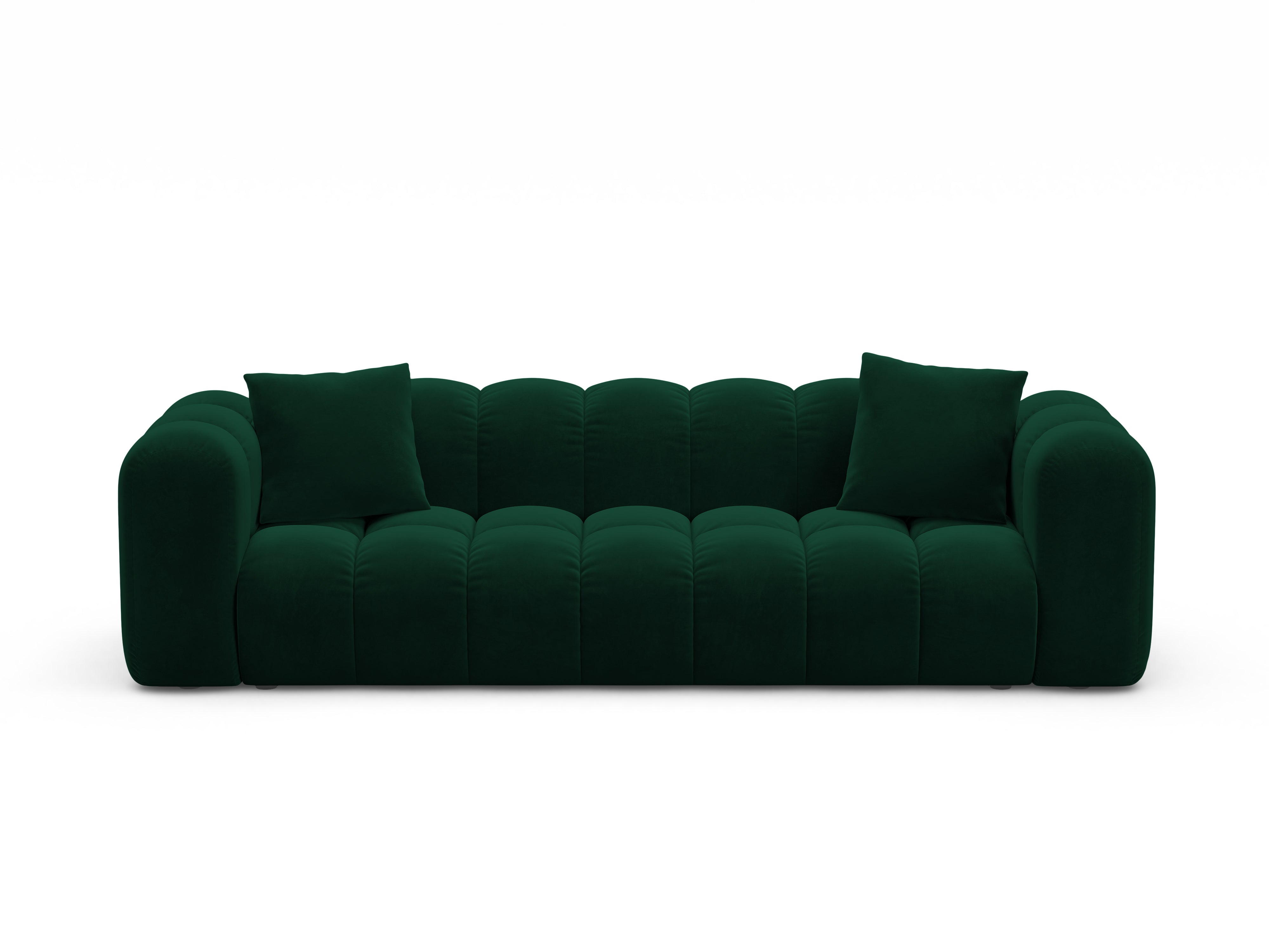 Sofa aksamitna z funkcją spania ASTRO butelkowa zieleń