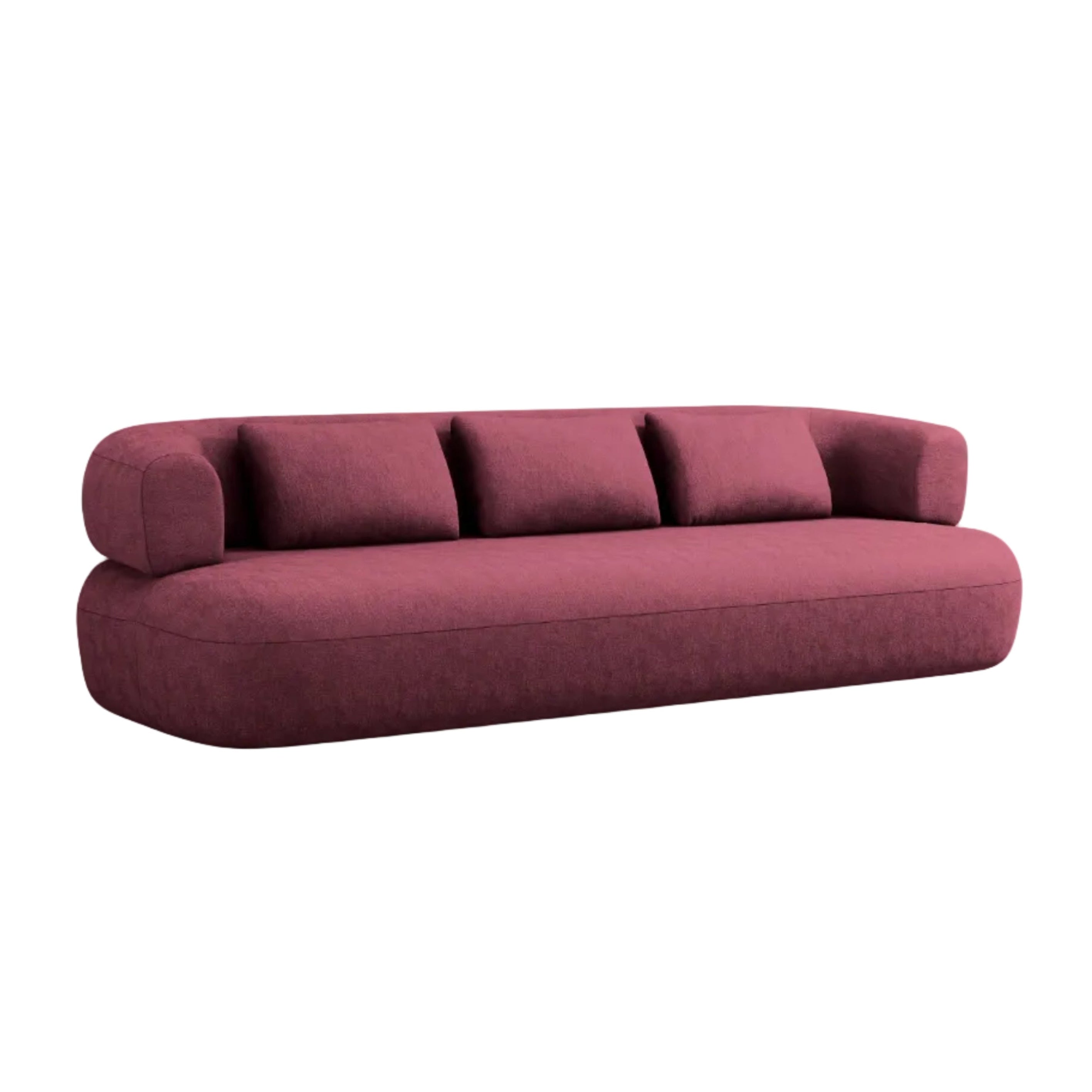 Sofa 3,5-osobowa ALDRIN karmazynowy szenil