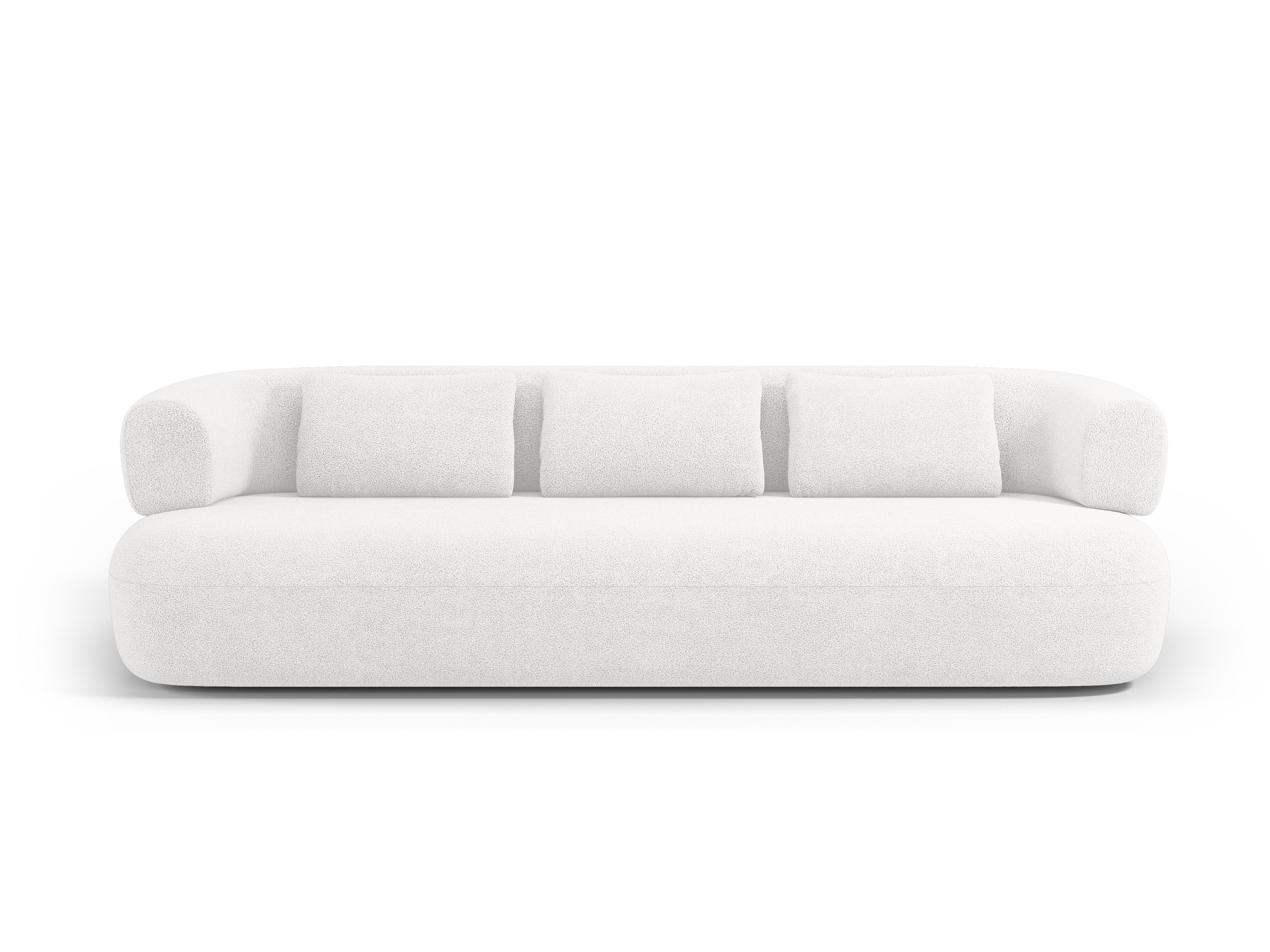 Sofa 3,5-osobowa ALDRIN biały boucle