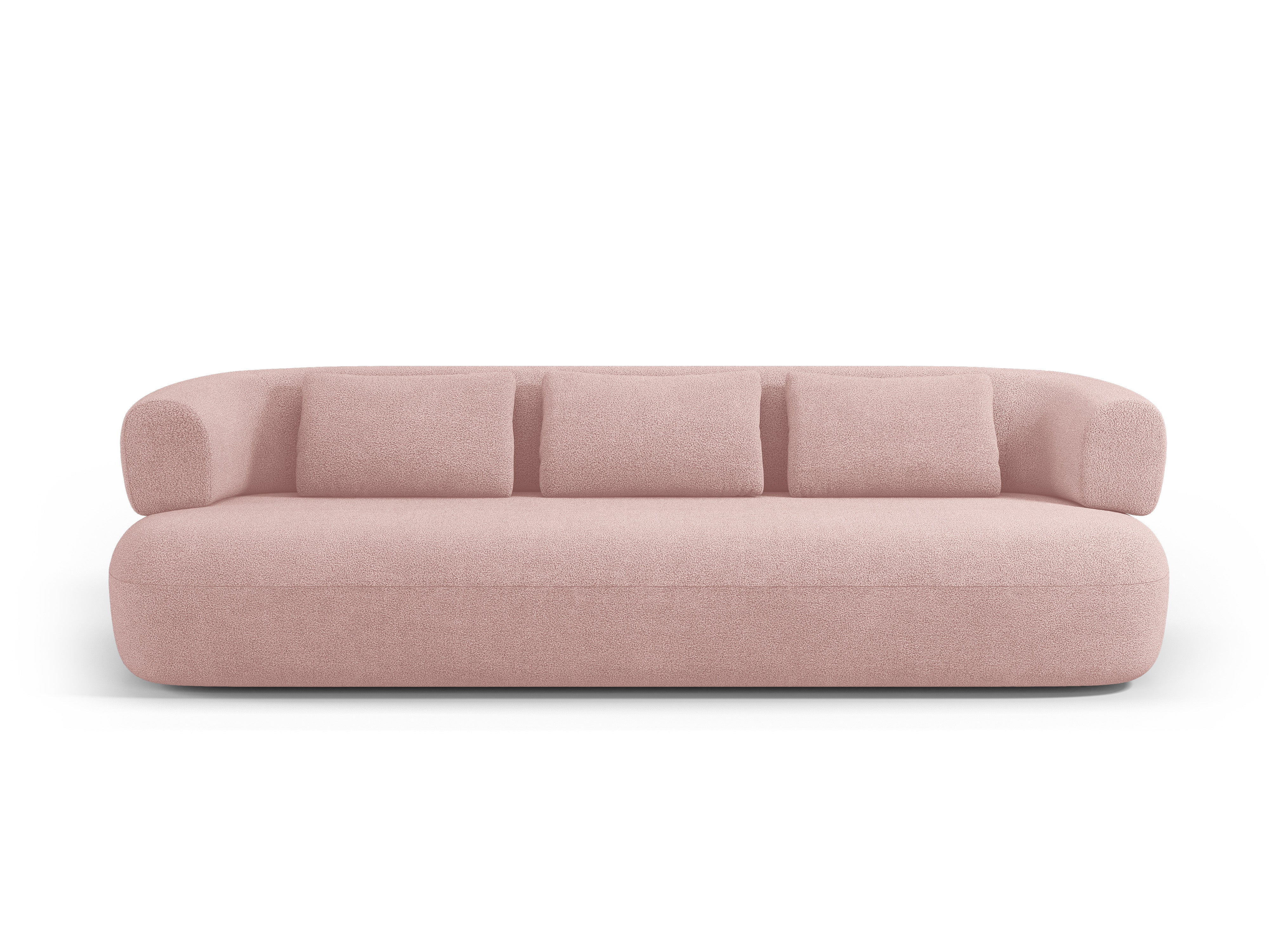 Sofa 3,5-osobowa ALDRIN pudrowy róż boucle