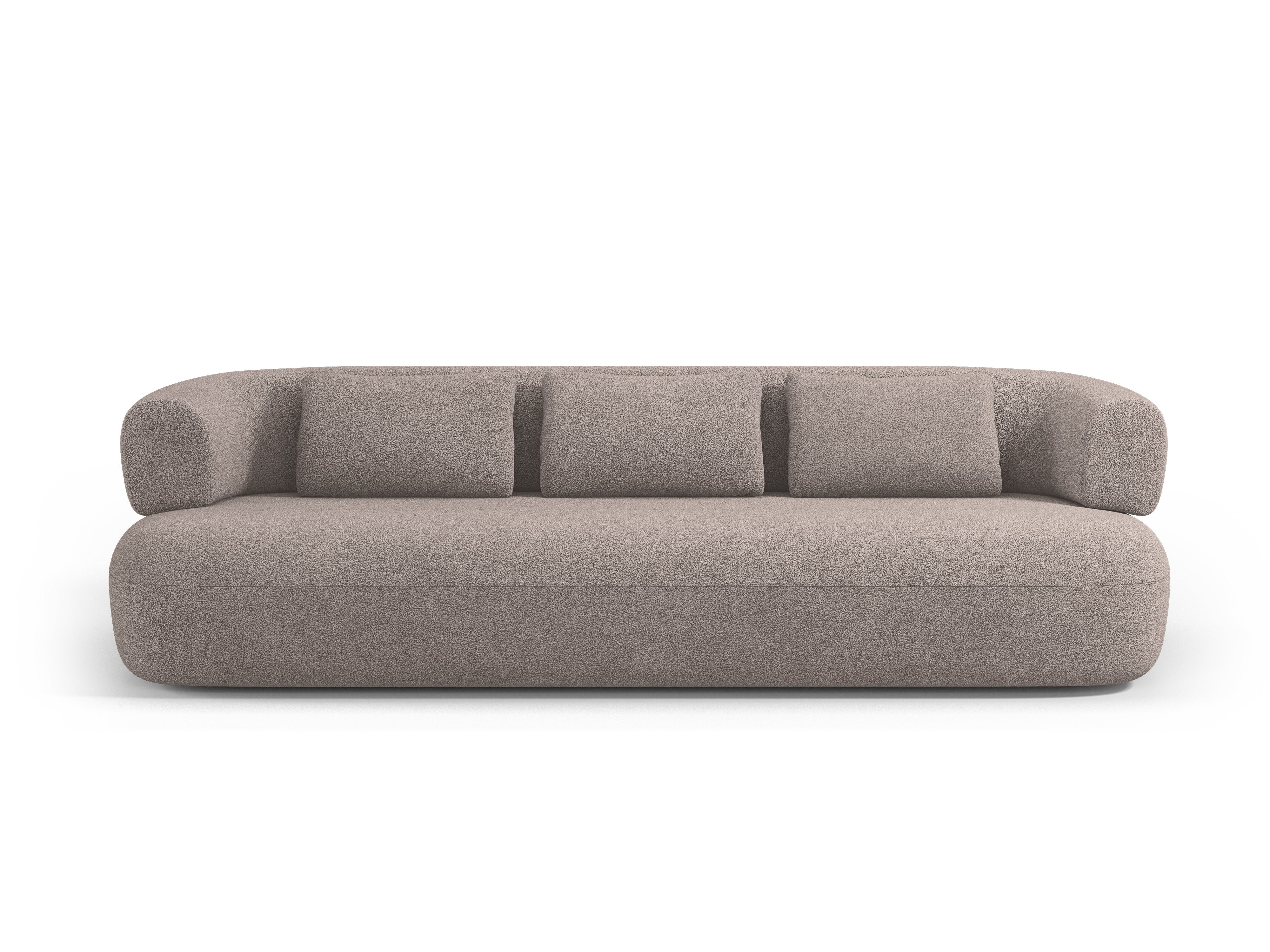 Sofa 3,5-osobowa ALDRIN jasnobrązowy boucle