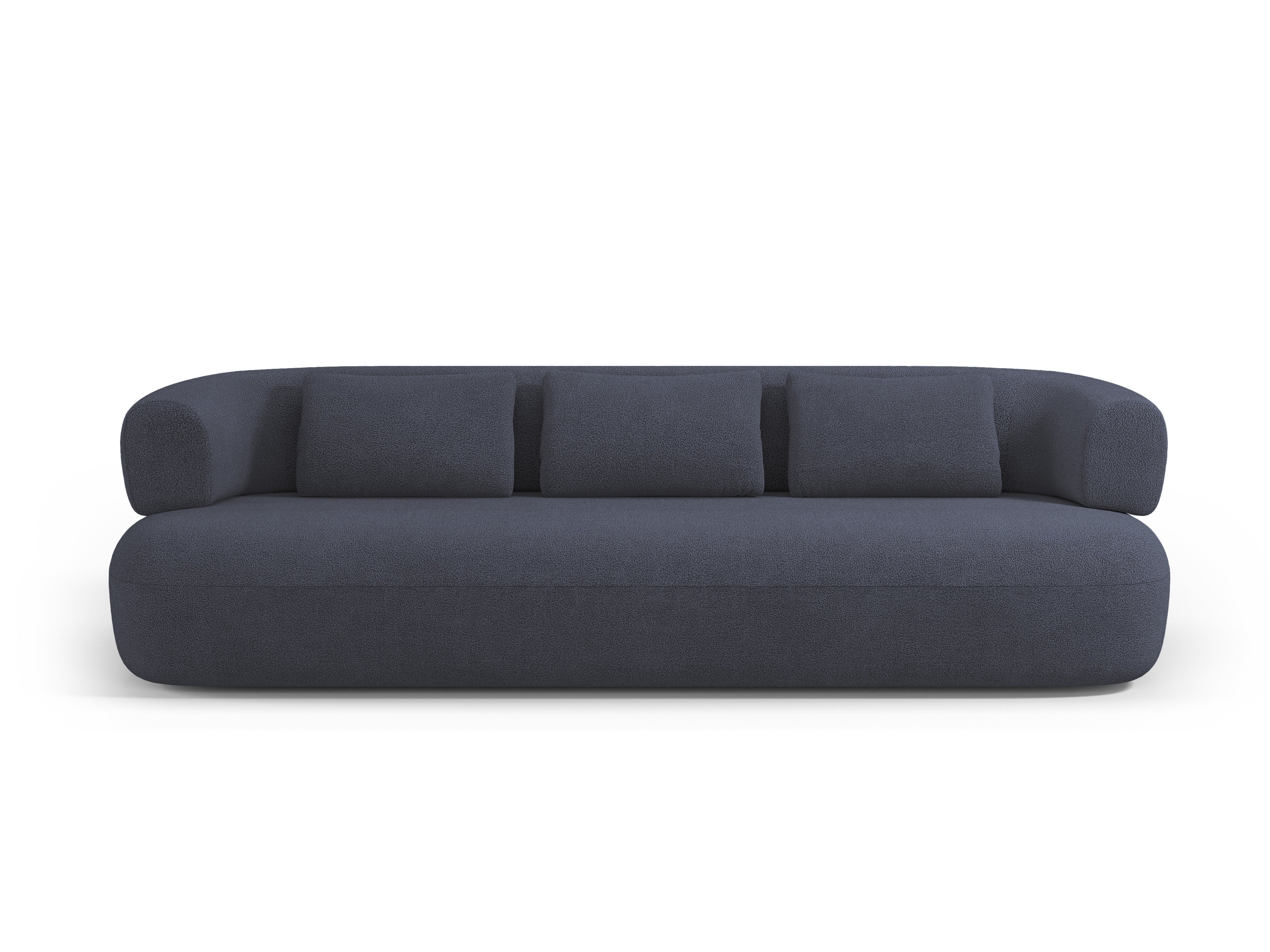 Sofa 3,5-osobowa ALDRIN granatowy boucle