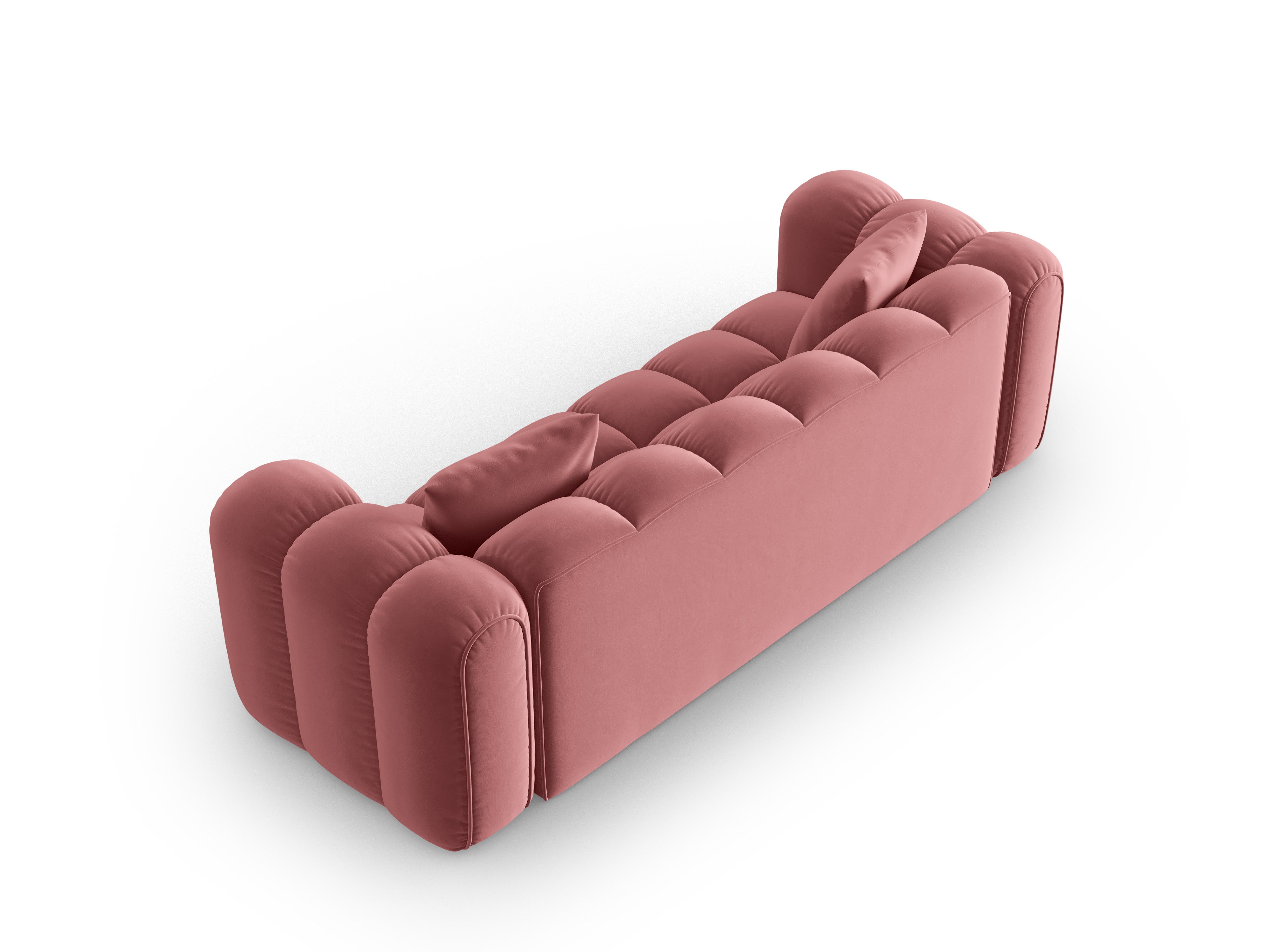 Samtsofa für 4 Personen ASTRO rosa