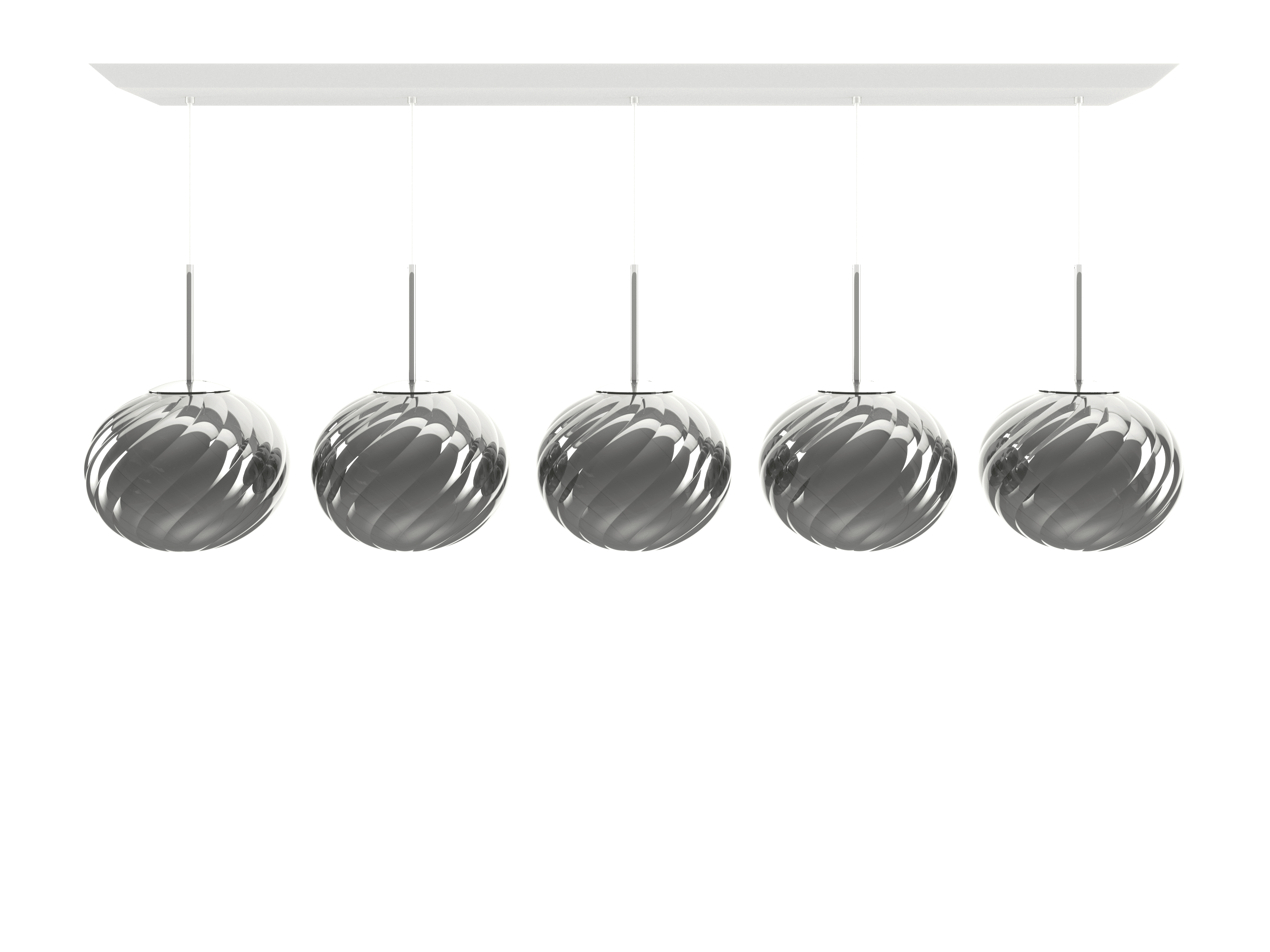 Pendelleuchte WHIRL LINEAR silber