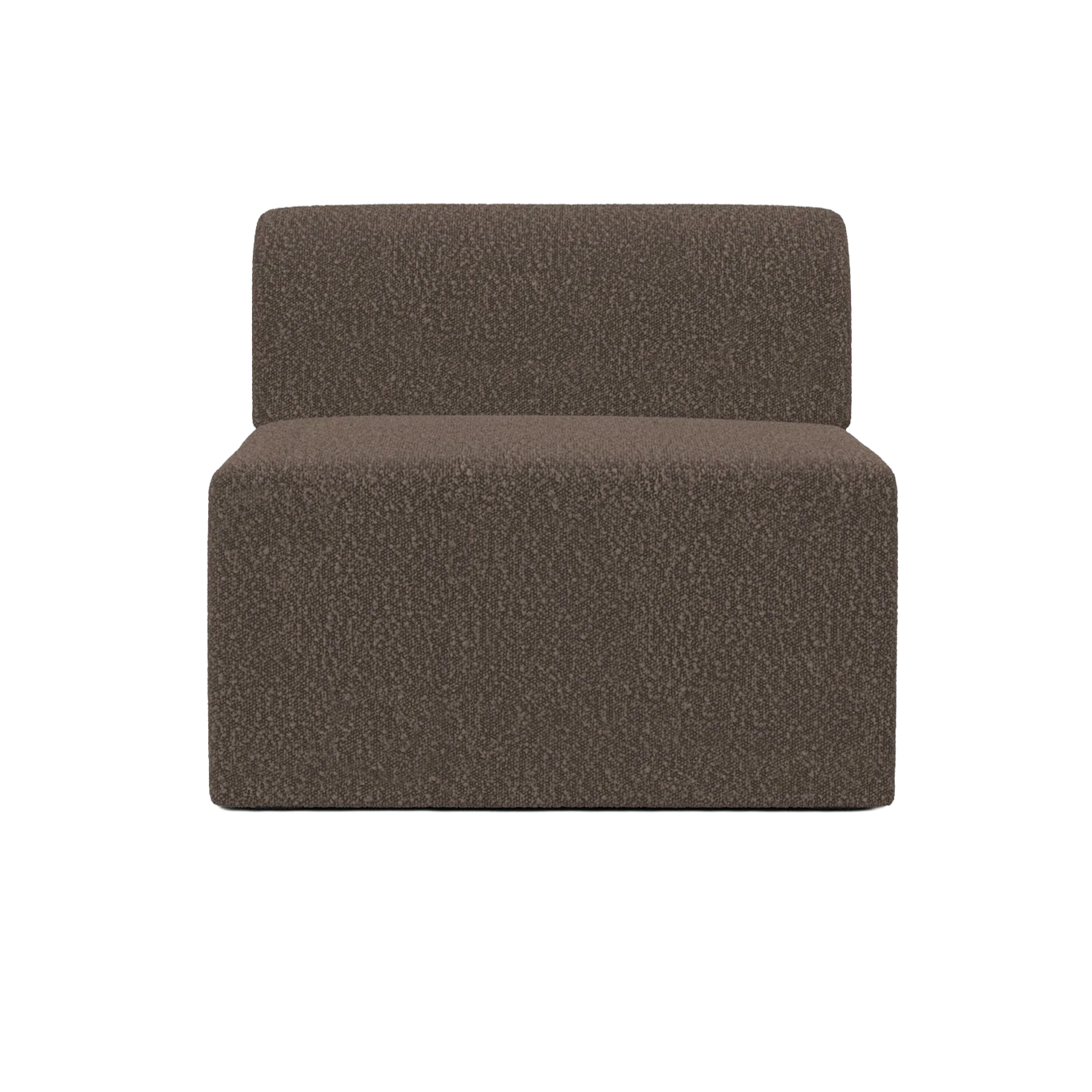 Sofa modulowa TORI - moduł środkowy brązowy boucle