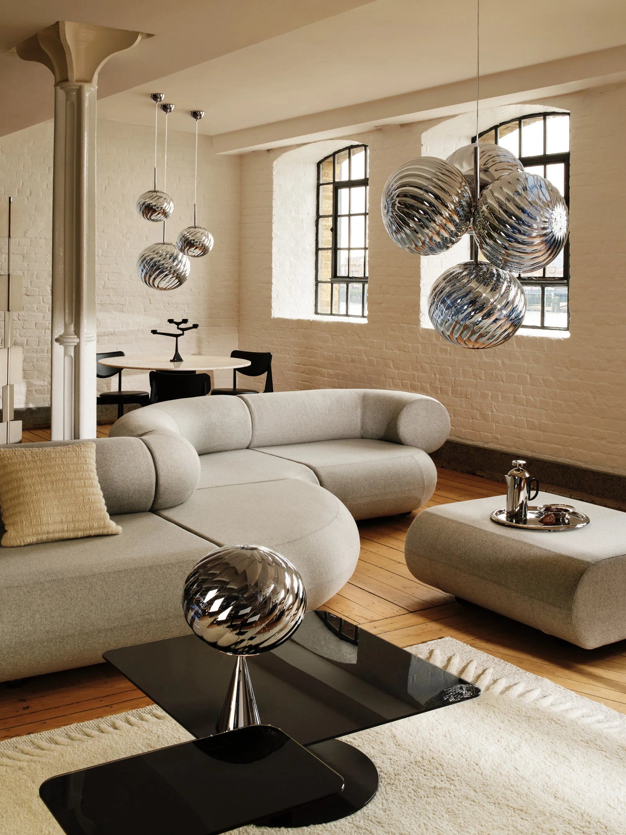 Lampa wisząca WHIRL SMALL srebrny