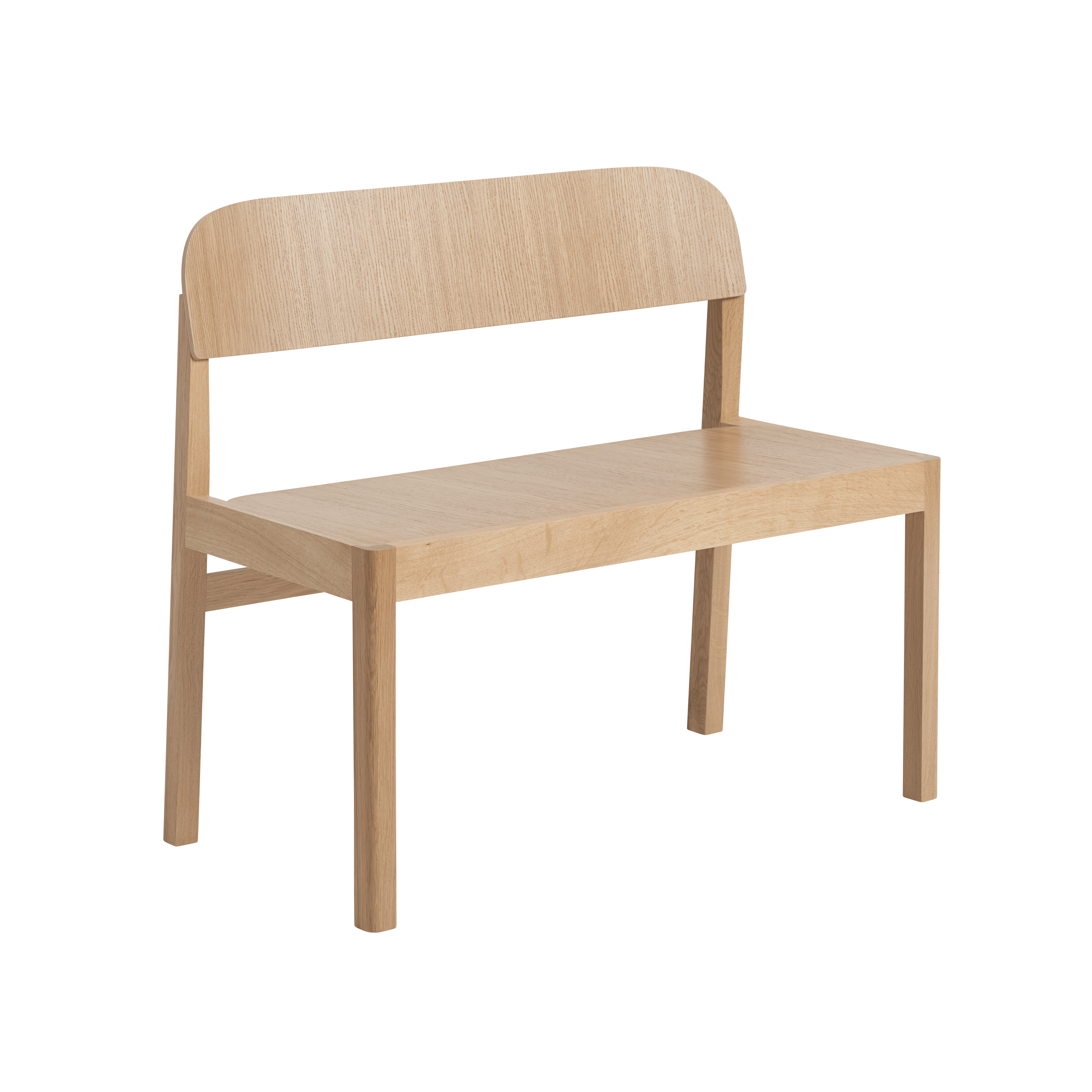 Ławka WORKSHOP fornir i drewno dębowe