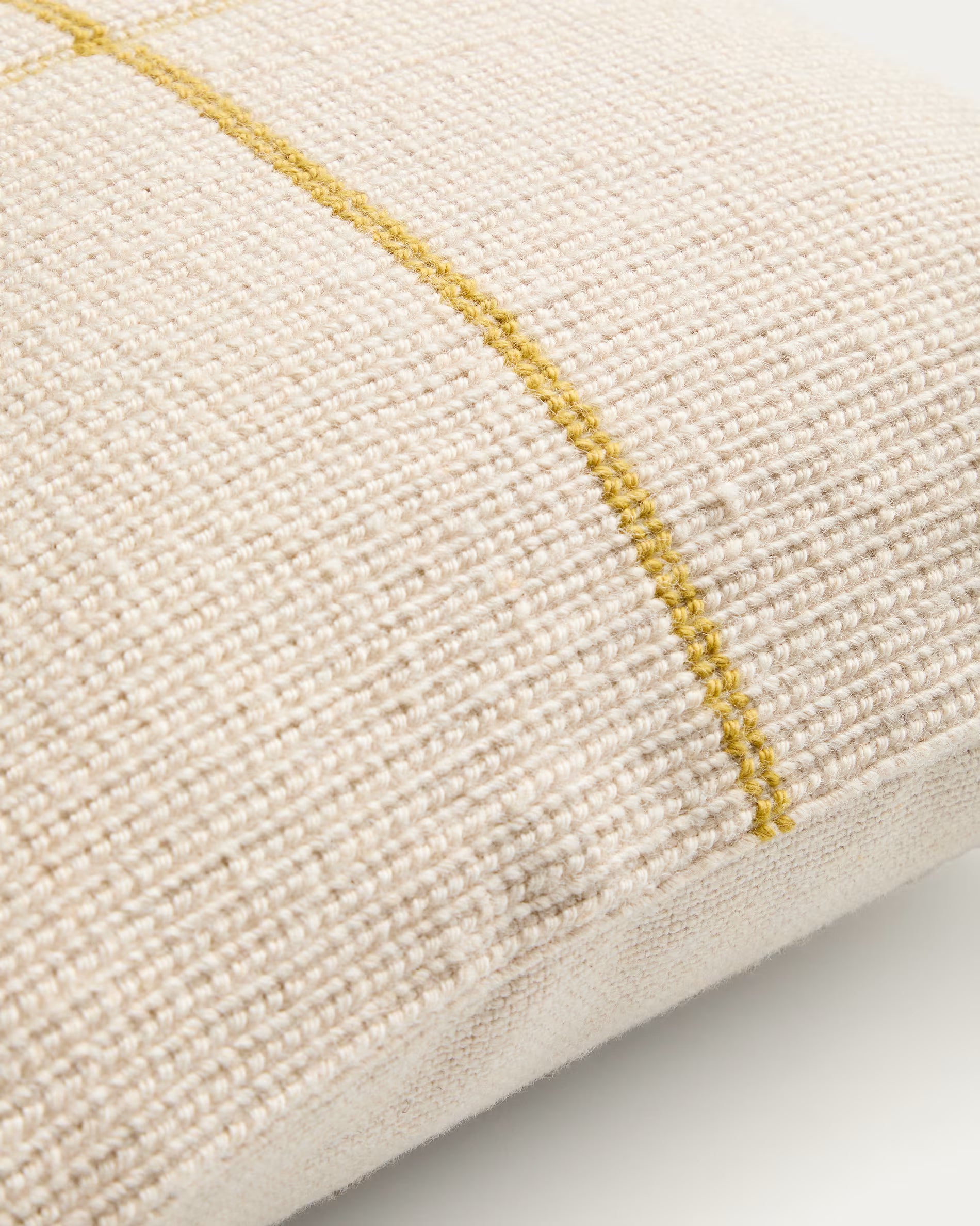 ATIMA Cushion Cover Beige with Yellow