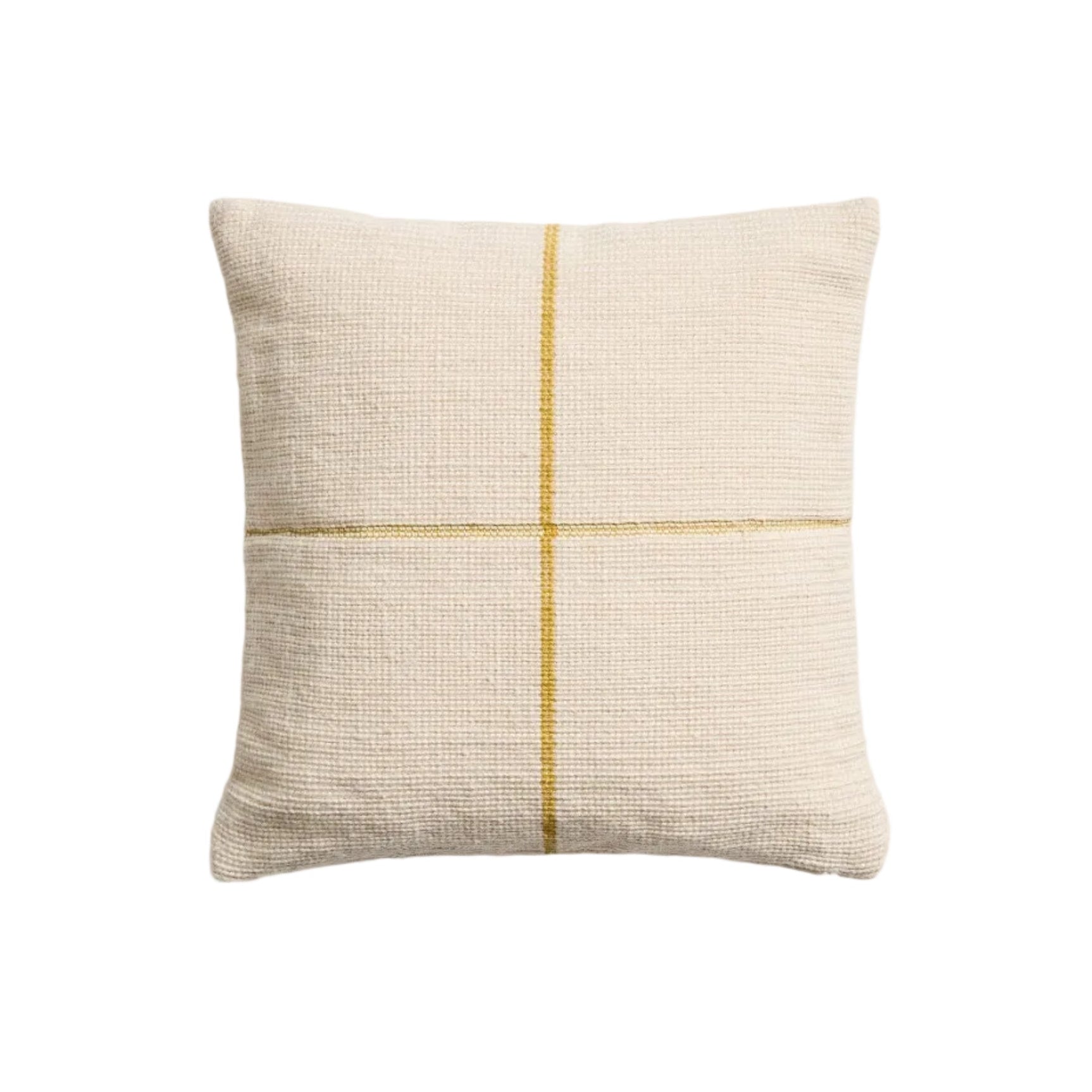ATIMA Cushion Cover Beige with Yellow