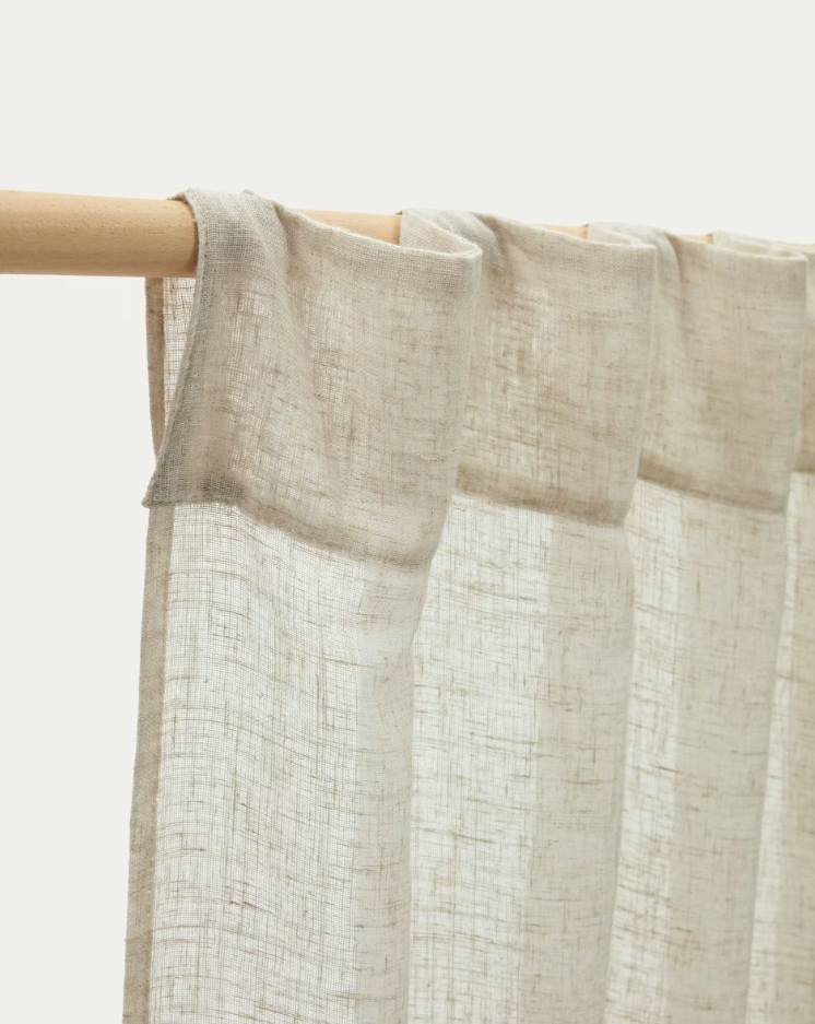 MAHINA Curtain Beige Linen