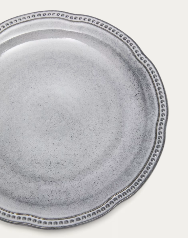 Talerz płaski DOVEC niebieska ceramika