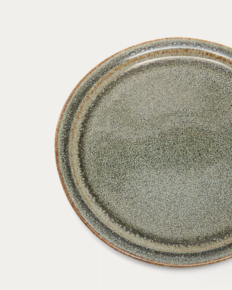 Dessertteller COVAL braune Keramik